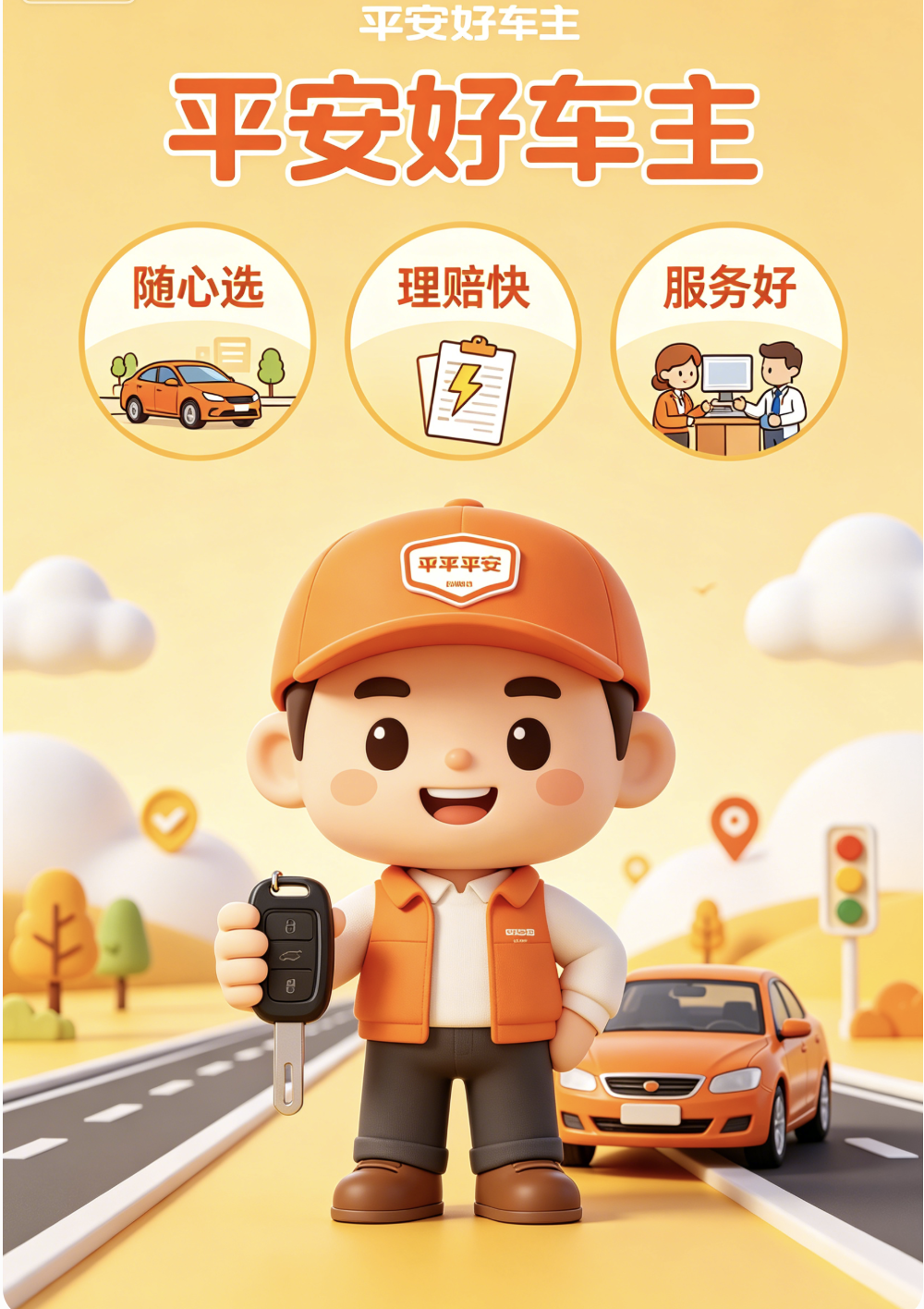 随心选、理赔快、服务好!!!平安好车主@