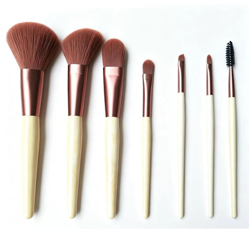 Rose Gold Bamboo Handle Set