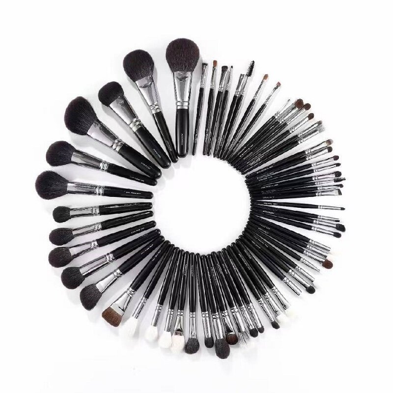 Black-Handle Circular Brush Set