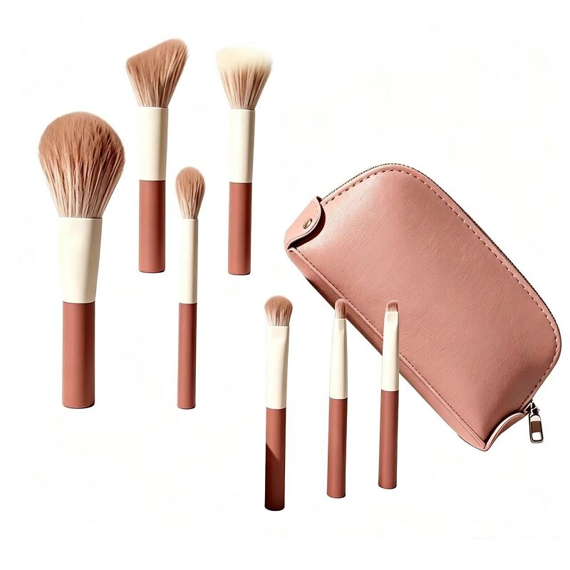 Pink and White Handle Set with Bag