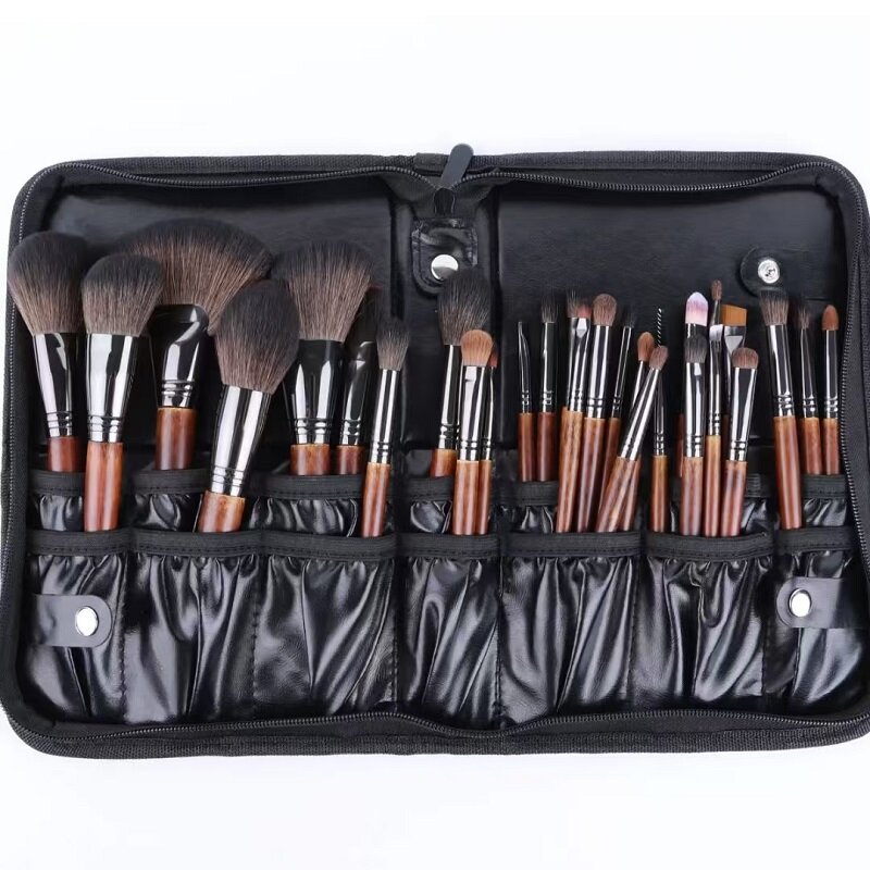 Black Roll-Up Brush Case