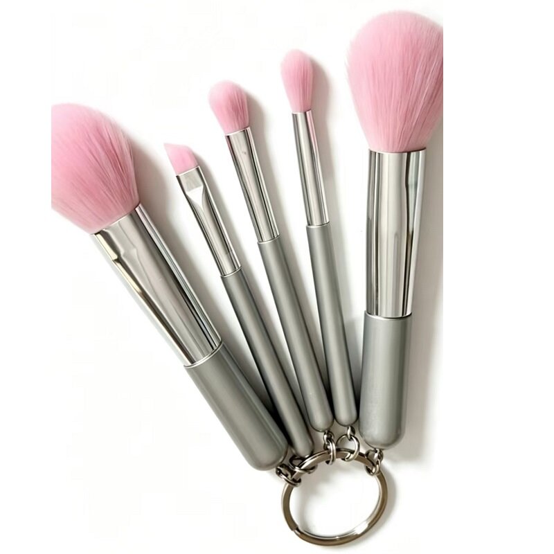 Pink Keychain Brush Set