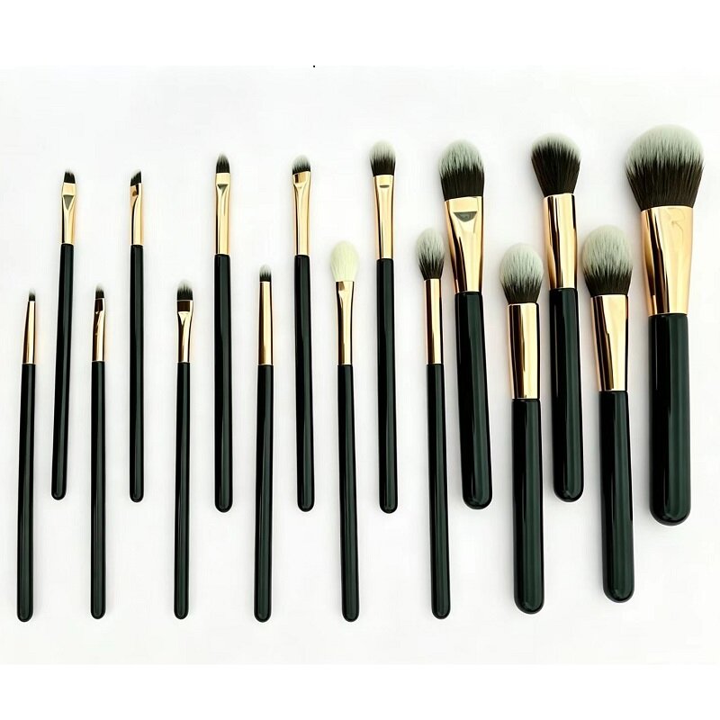 Black Gold Ferrule Brush Set