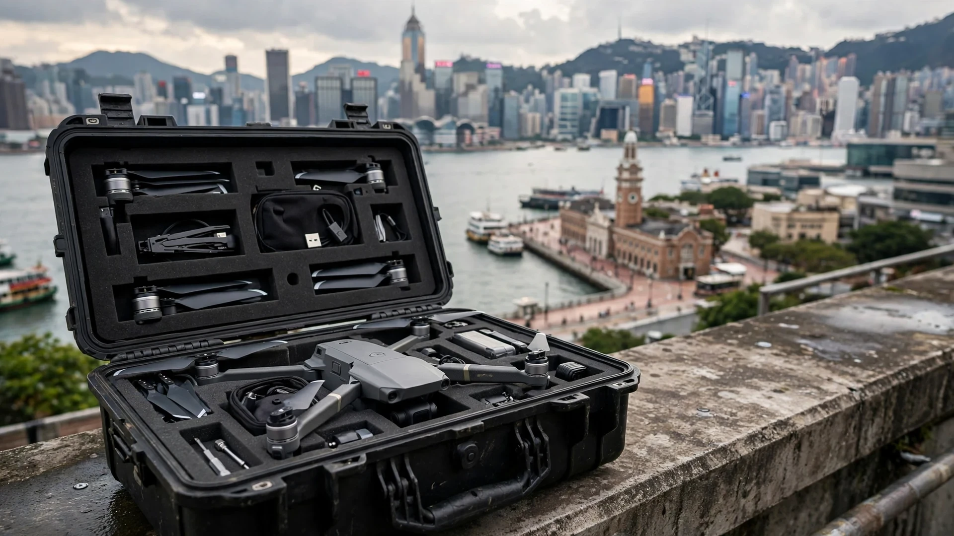 Export packing and shipment preparation for industrial drone orders