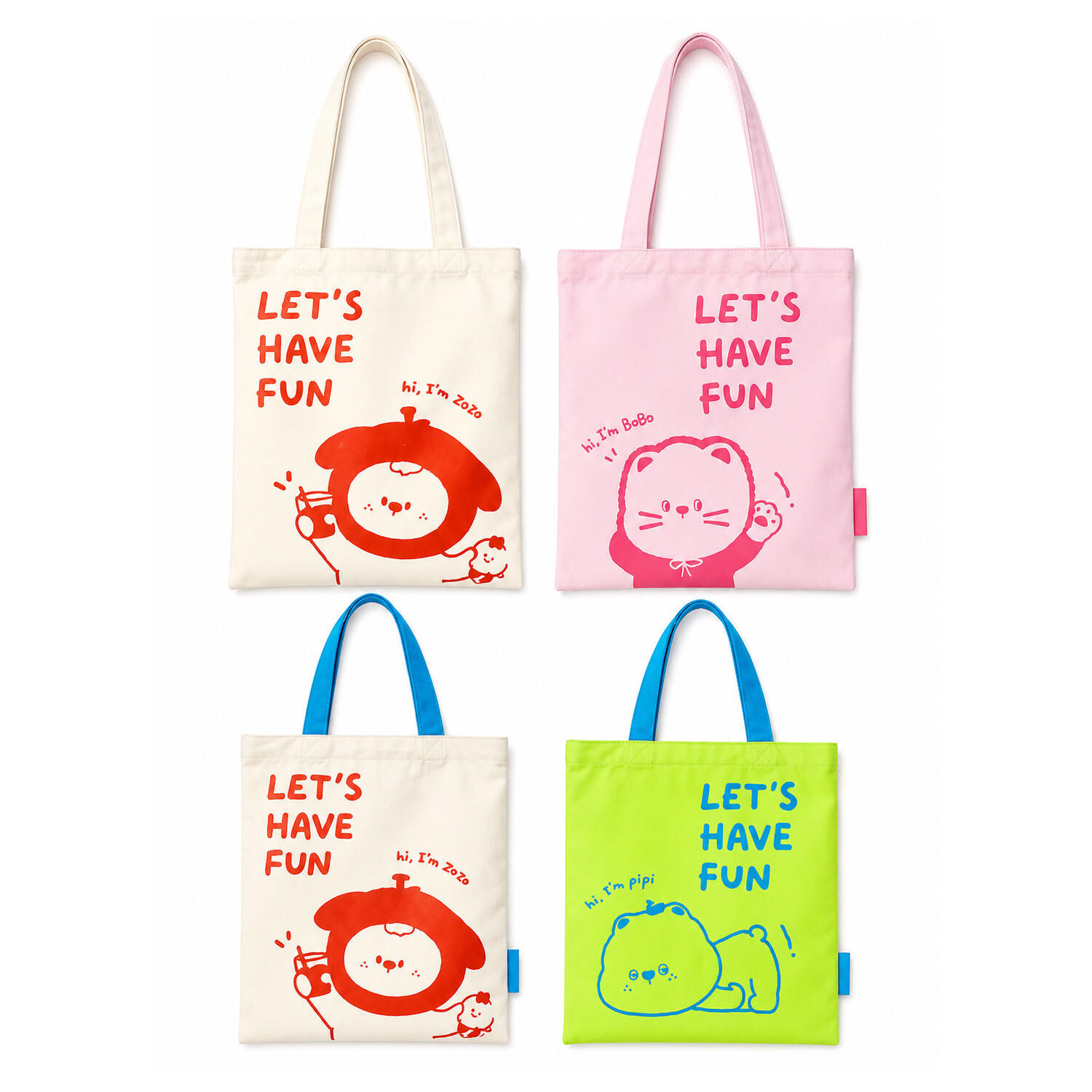 Cartoon Canvas Tote