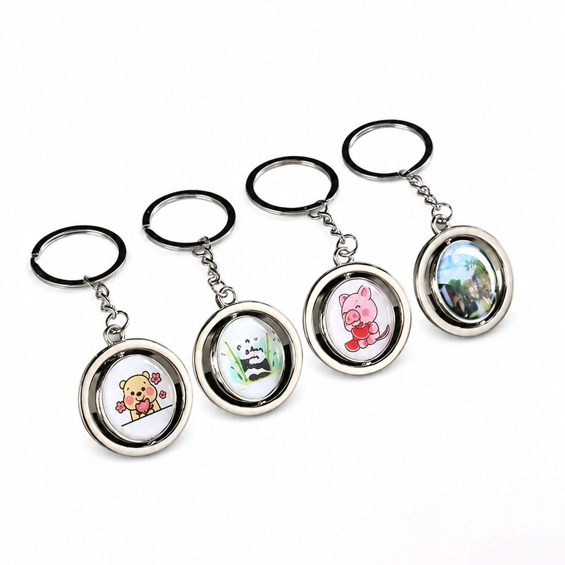Metal Keychain Set