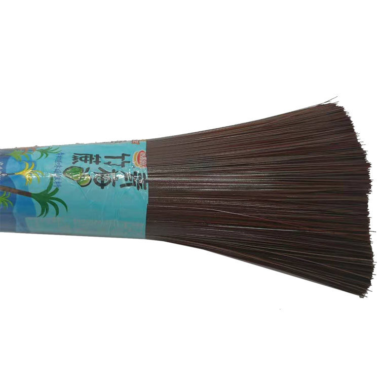 Brown plastic filament broom head