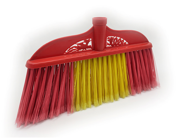 Xiaoshengjia Sweeper – Red and Yellow Carved Design