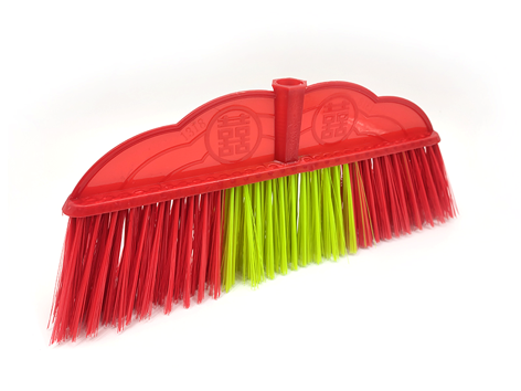 Hard Plastic Head - Red & Green Double Happiness Design