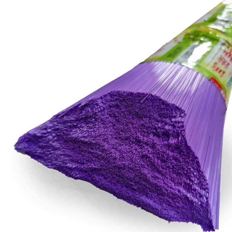 Purple plastic filament broom head