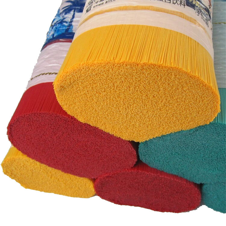 Multicolor Plastic Bristle Broom Head