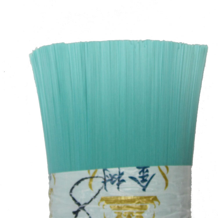 Light blue plastic filament broom head