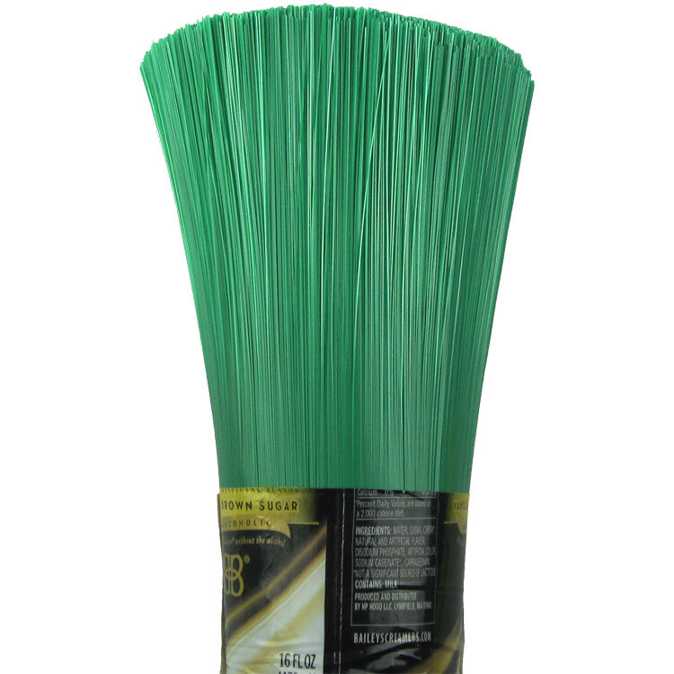 Green plastic filament broom head