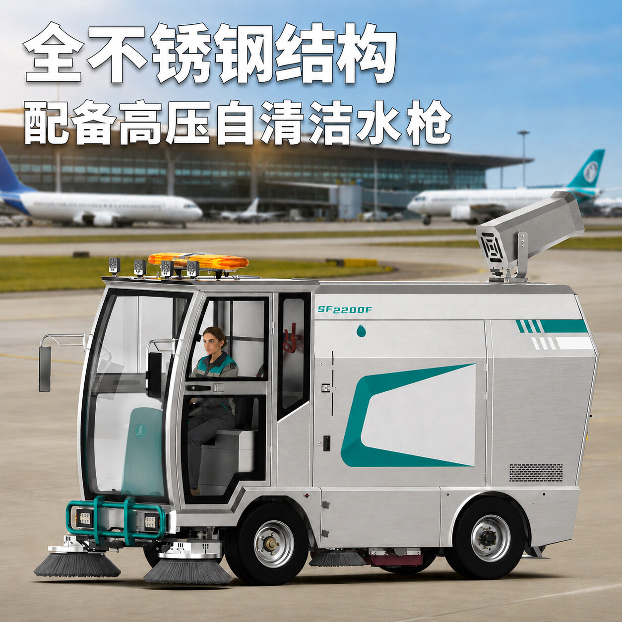 SF-2200F 中大型驾驶式扫地机