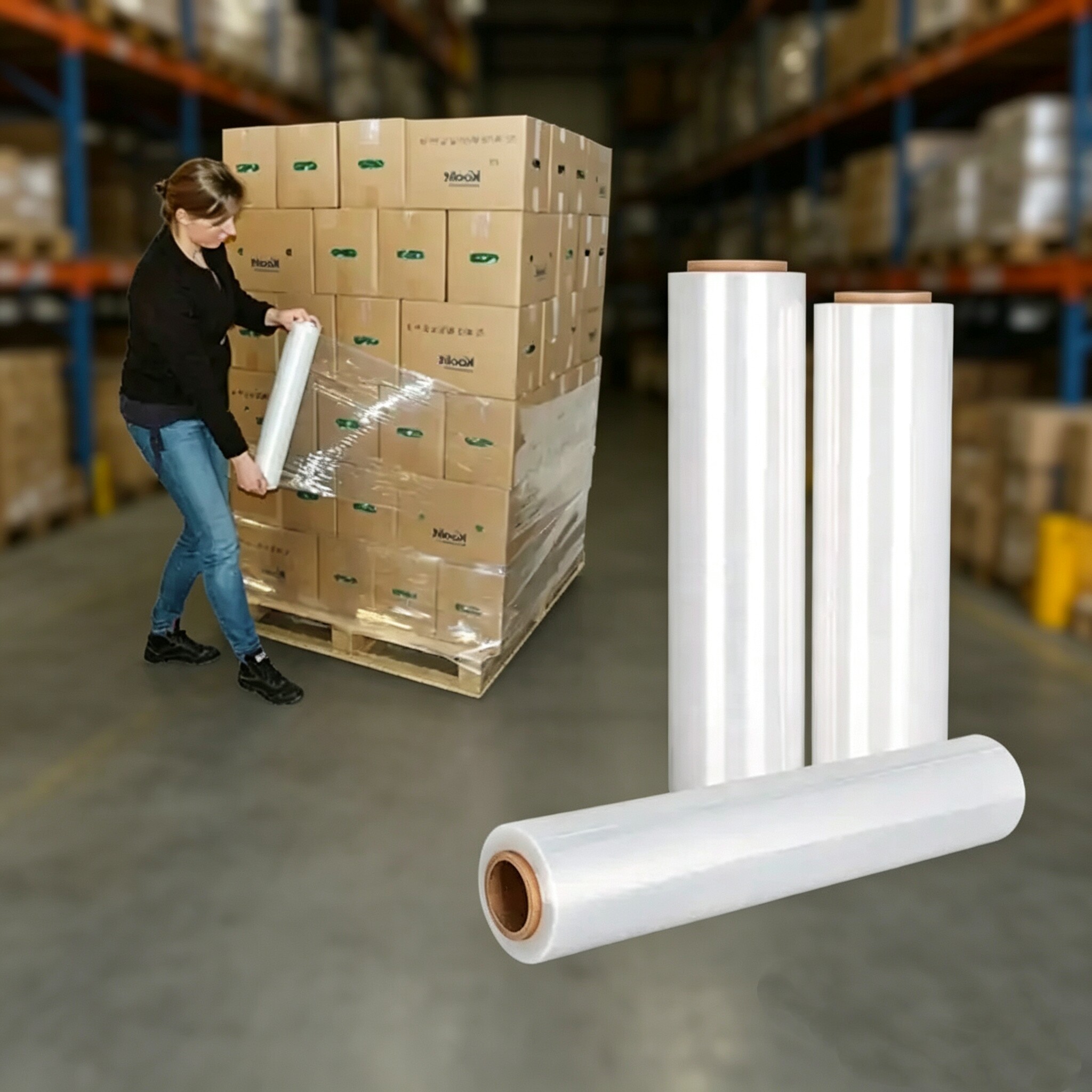 Hand use Stretch Wrap Film manual application