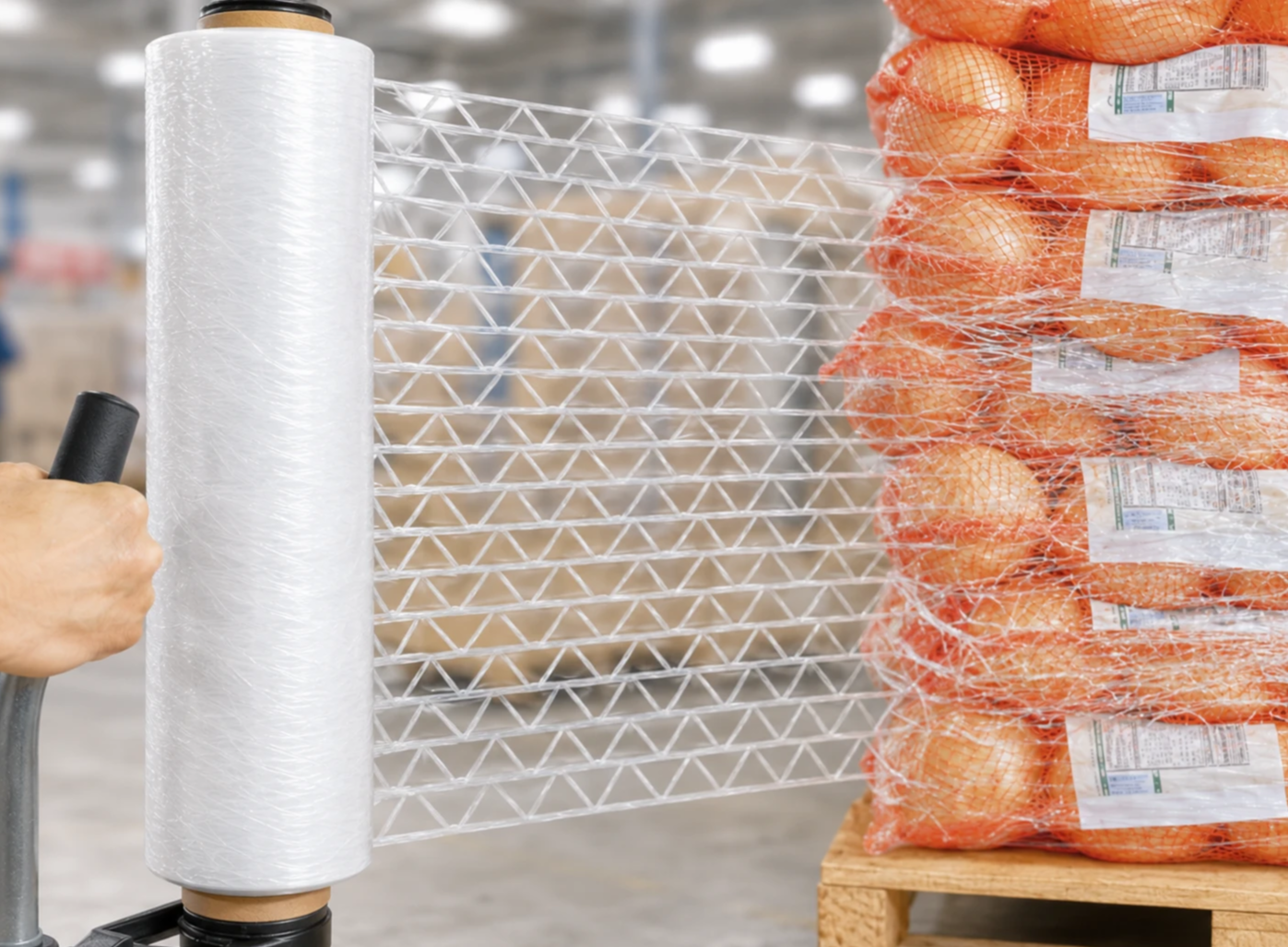 Hand use Stretch Pallet Net Roll