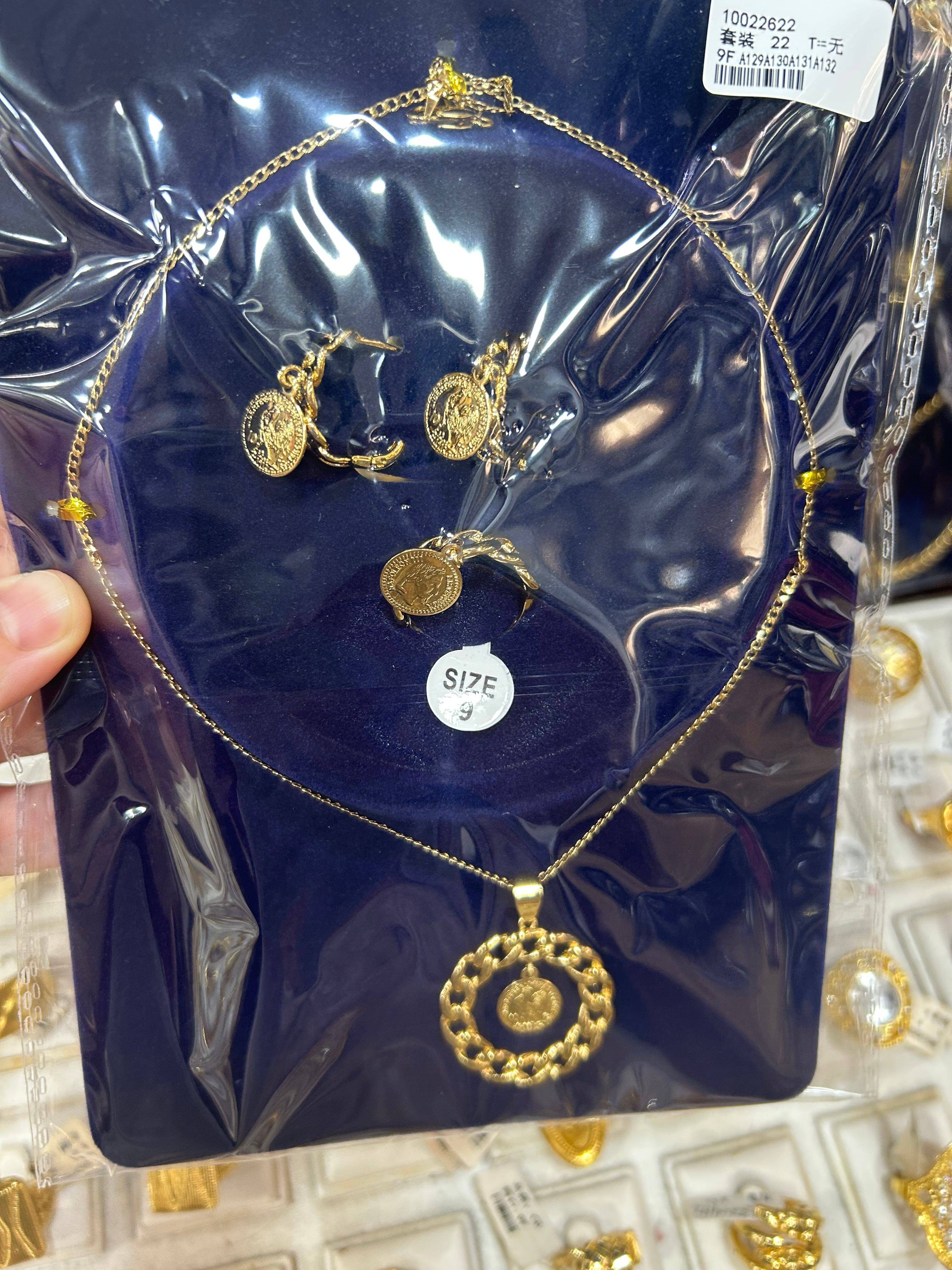 Copper high-quality jewelry set