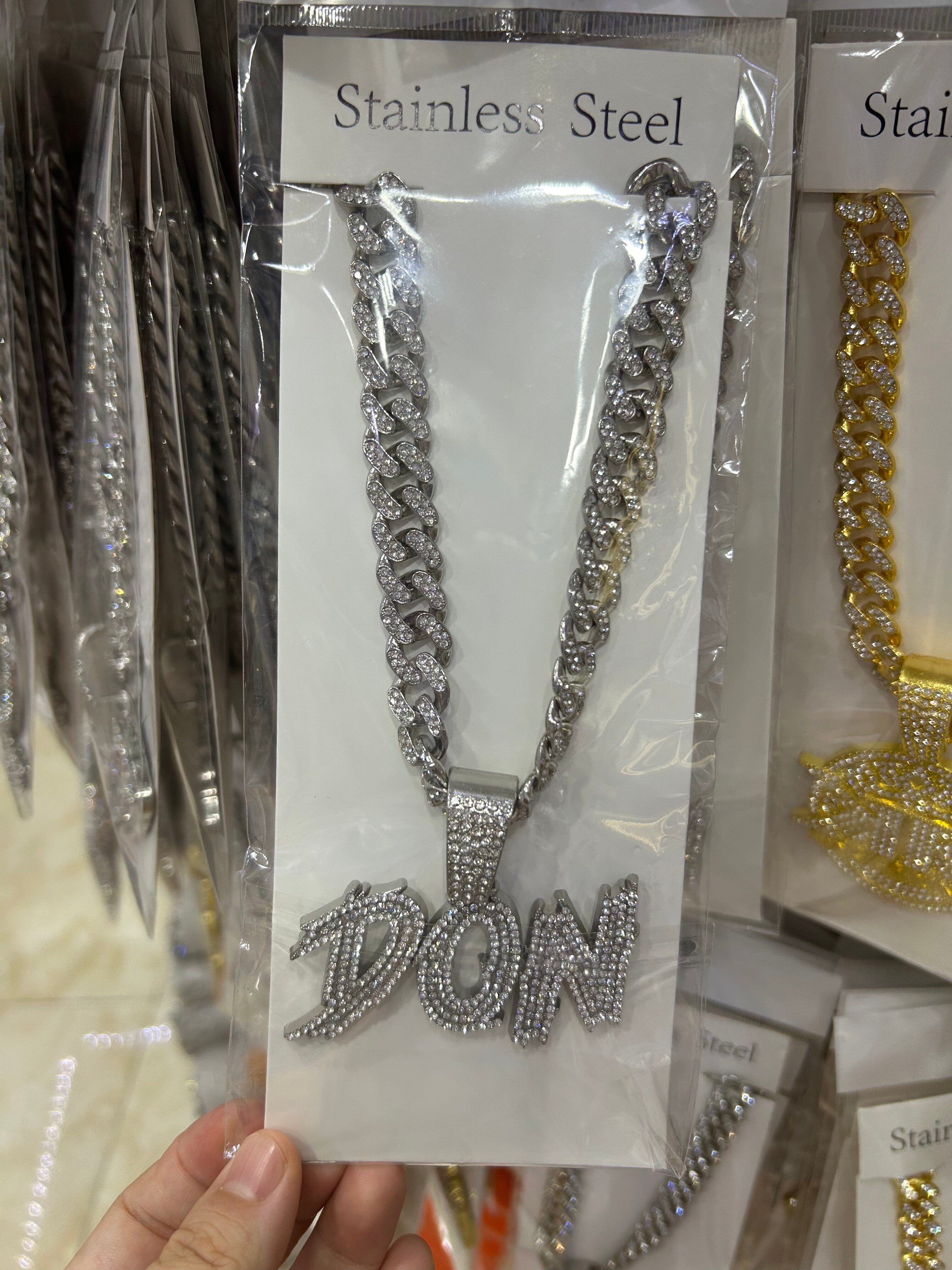 Men's alloy hip-hop necklace