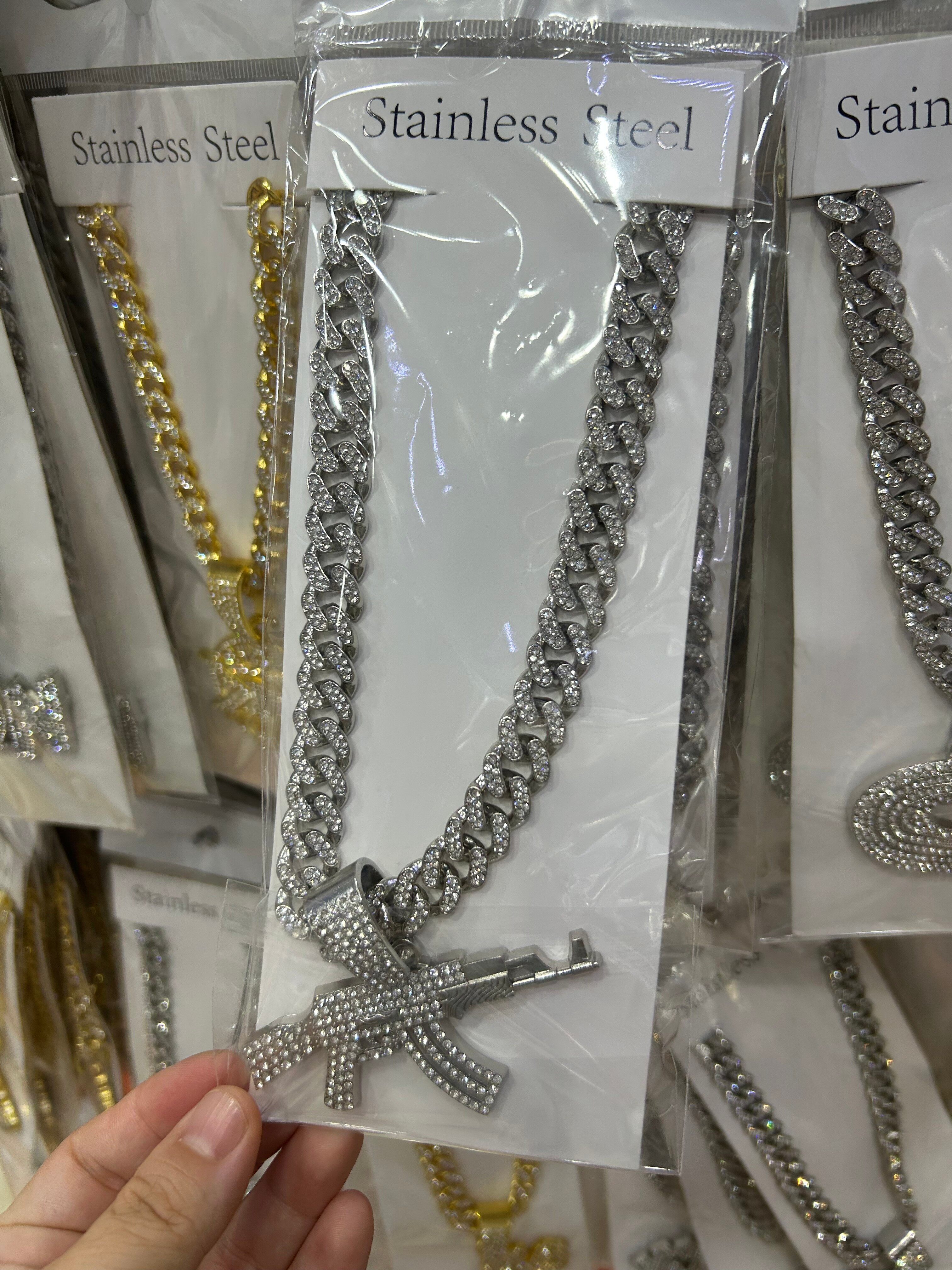 Men's alloy hip-hop necklace