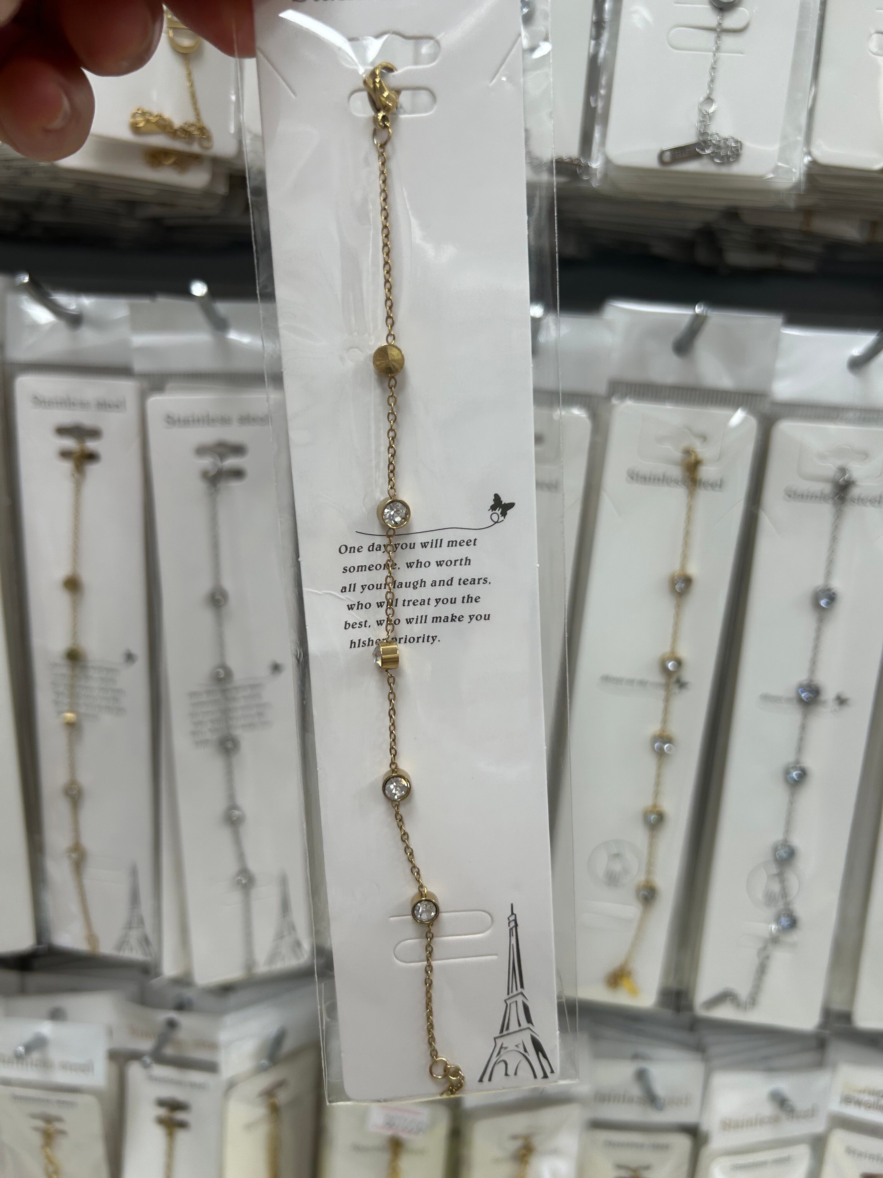 18k gold stainless steel non fading bracelet