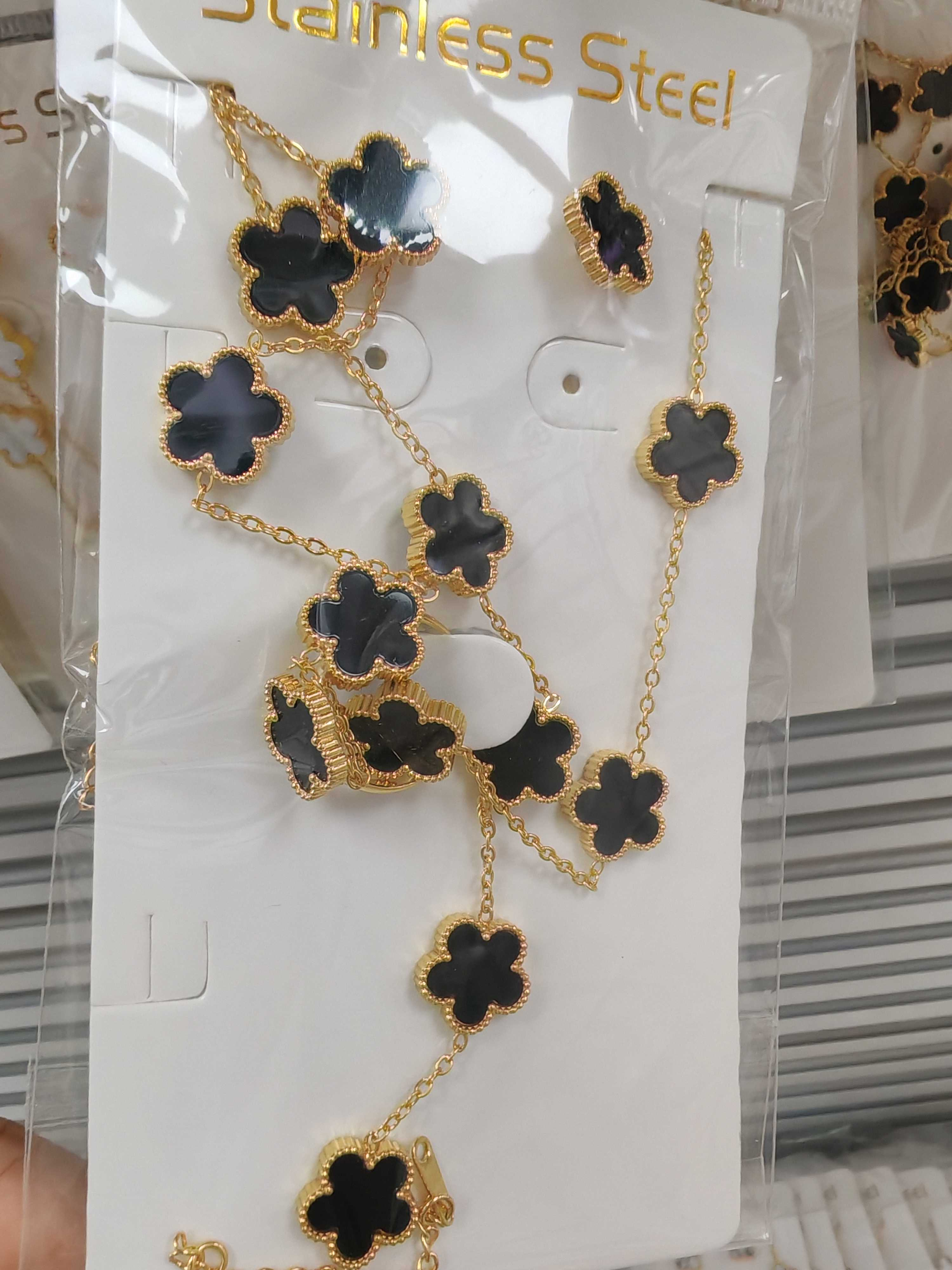 4-piece set:necklace+bracelet+earrings+ring