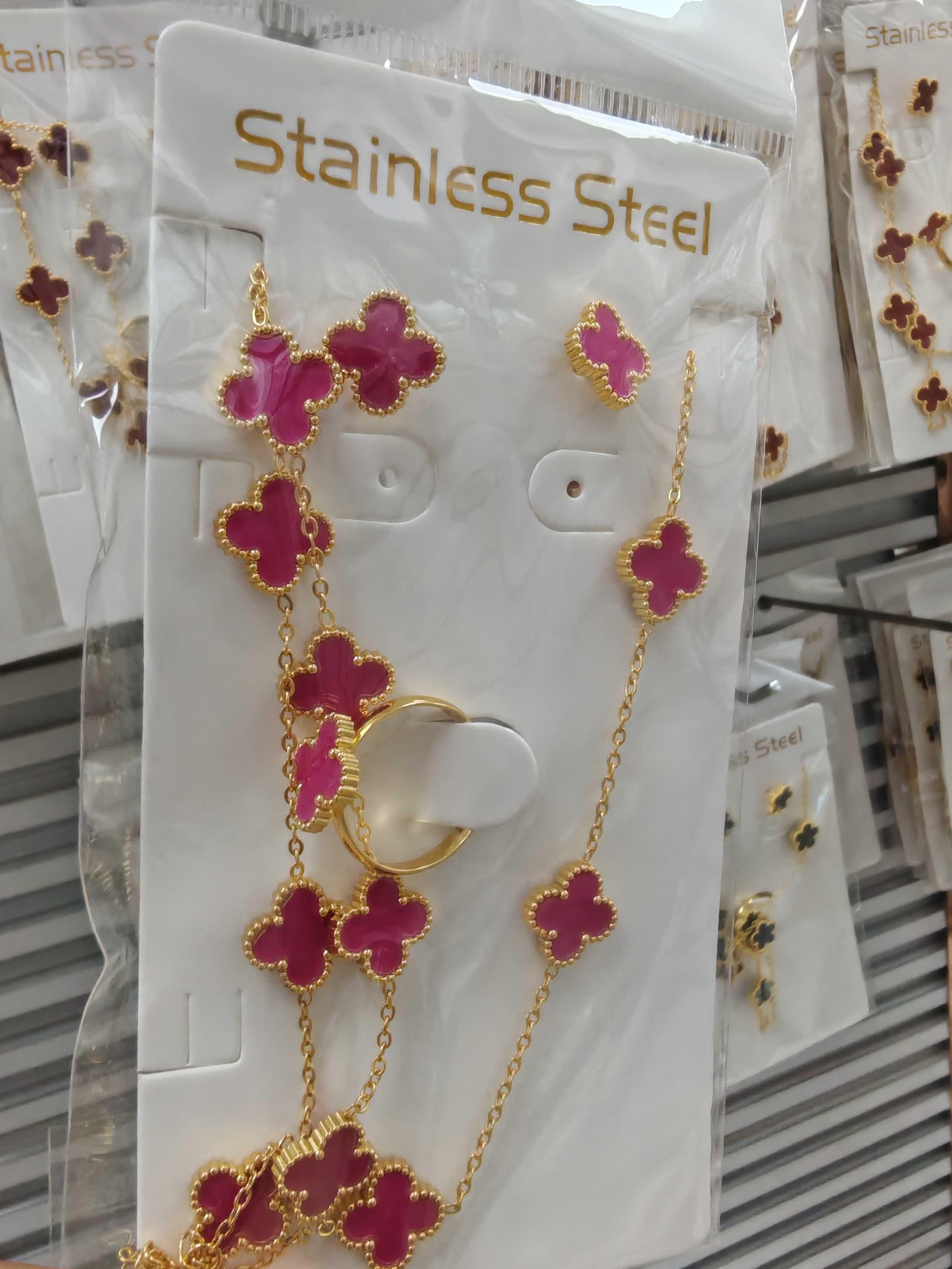 4-piece set:necklace+bracelet+earrings+ring