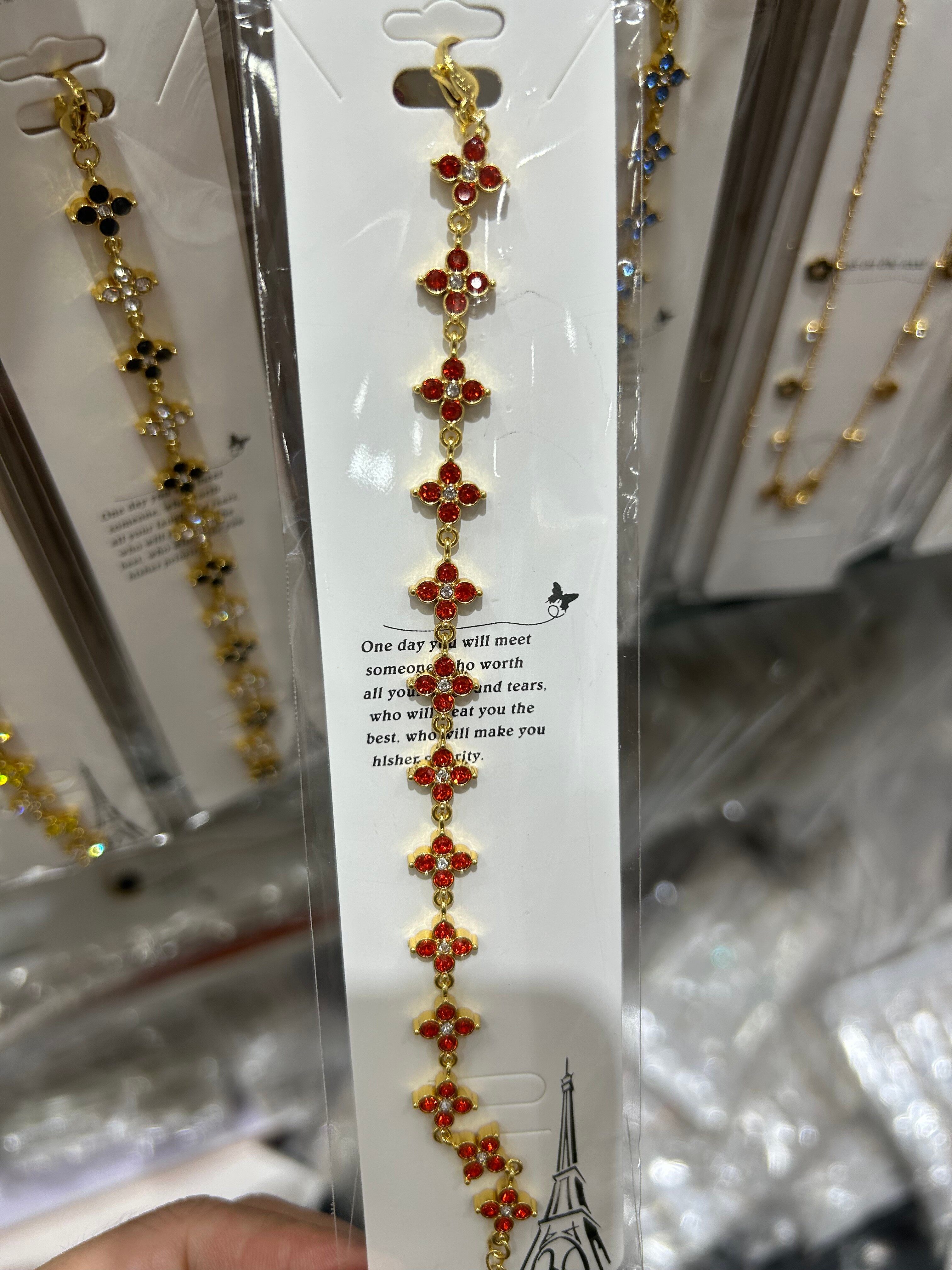 Stainless steel zircon bracelet