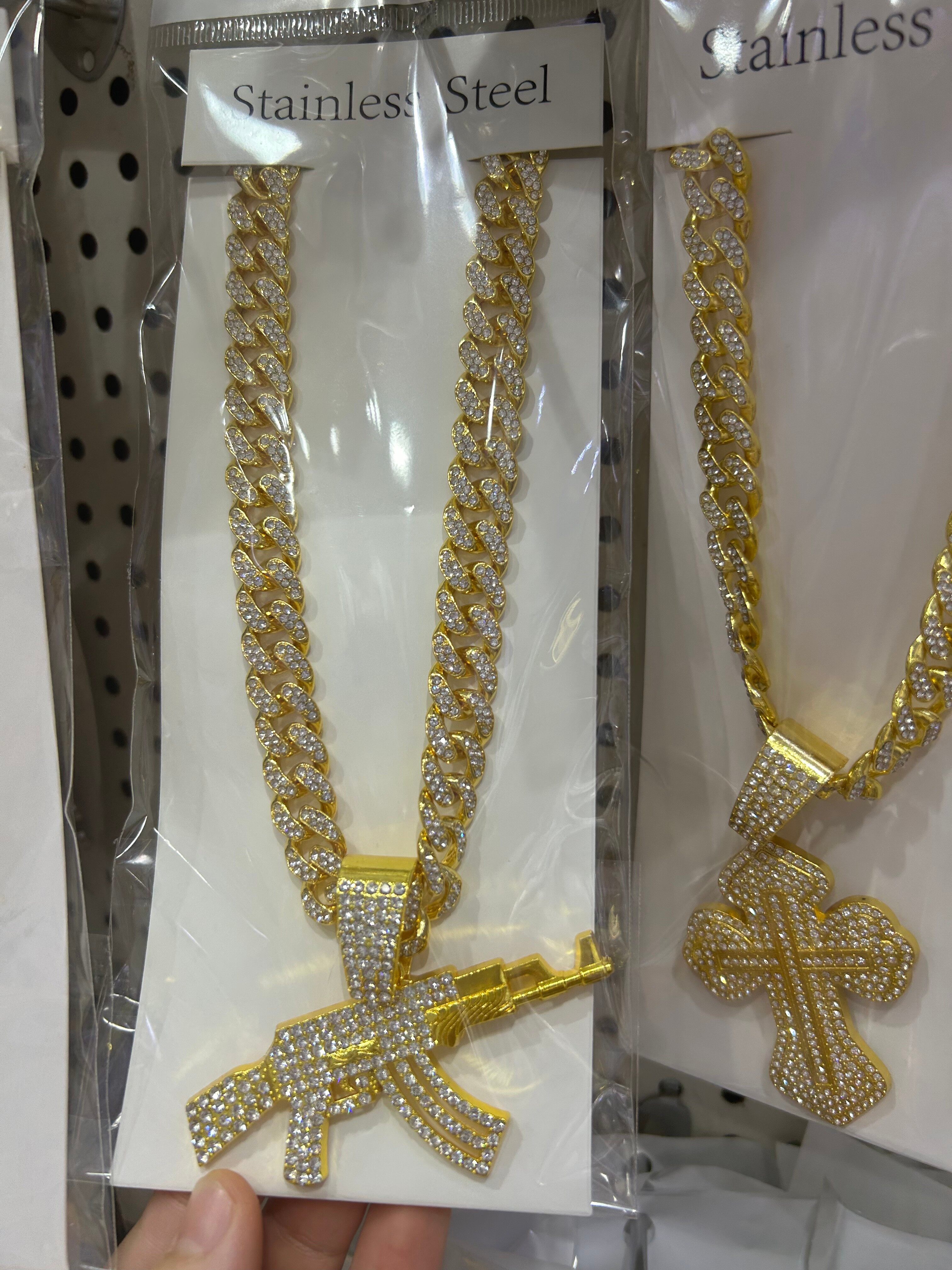 Men's alloy hip-hop necklace