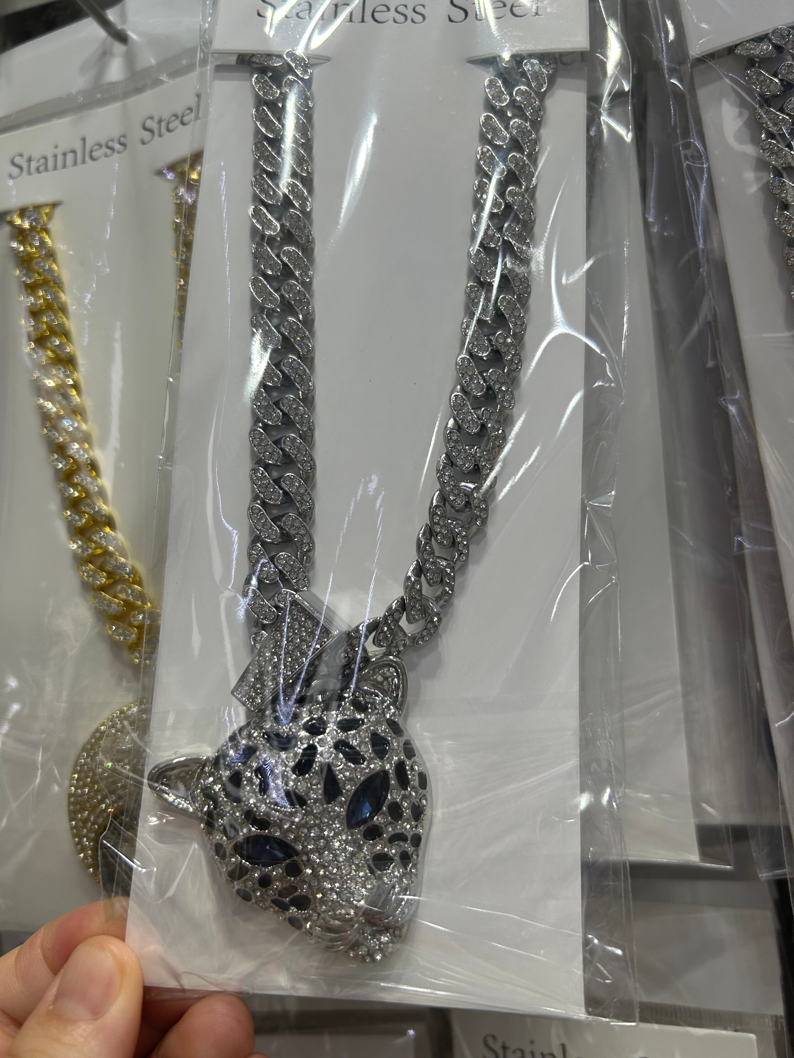 Men's alloy hip-hop necklace