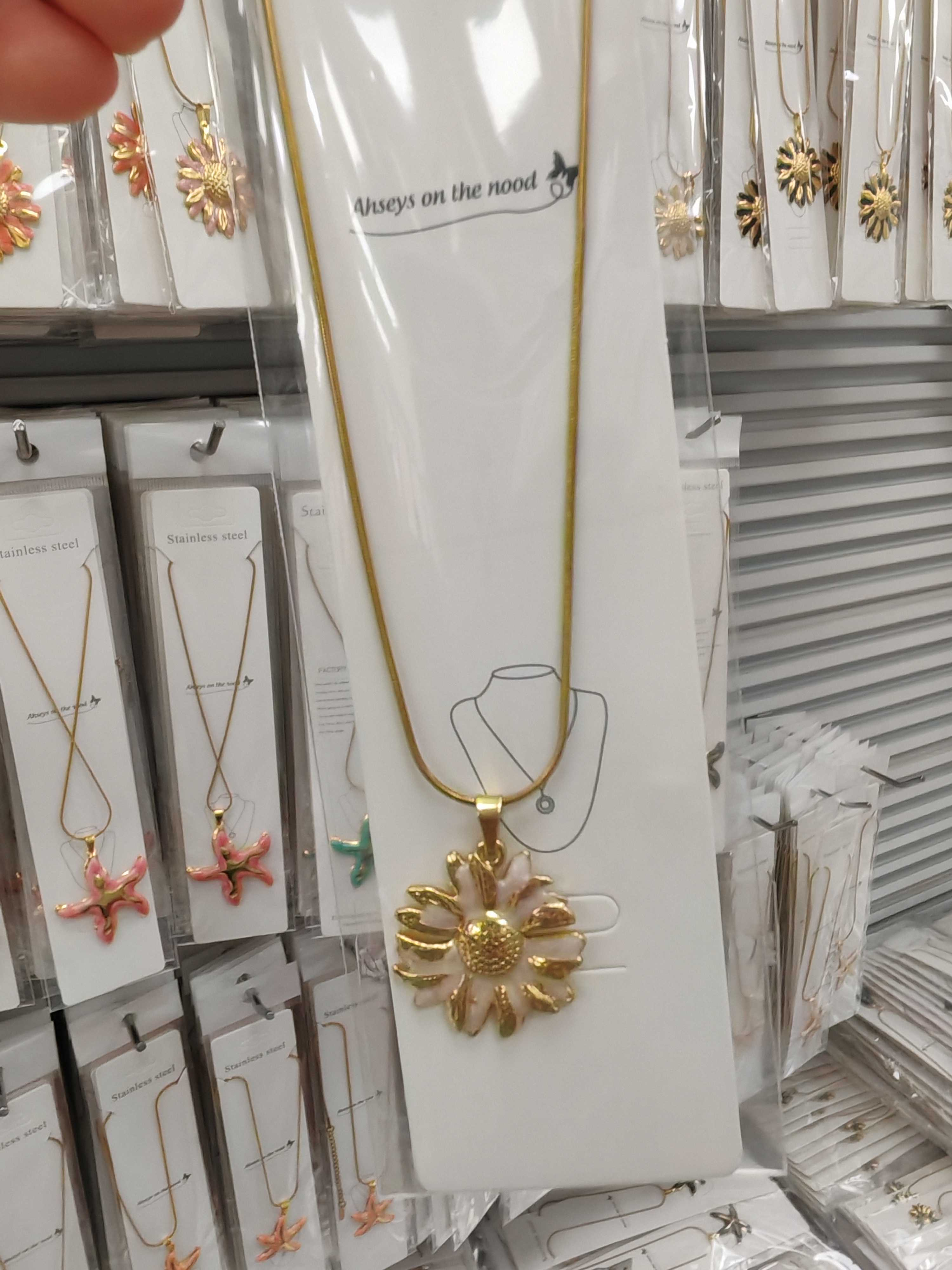 Stainless steel oil dripping necklace