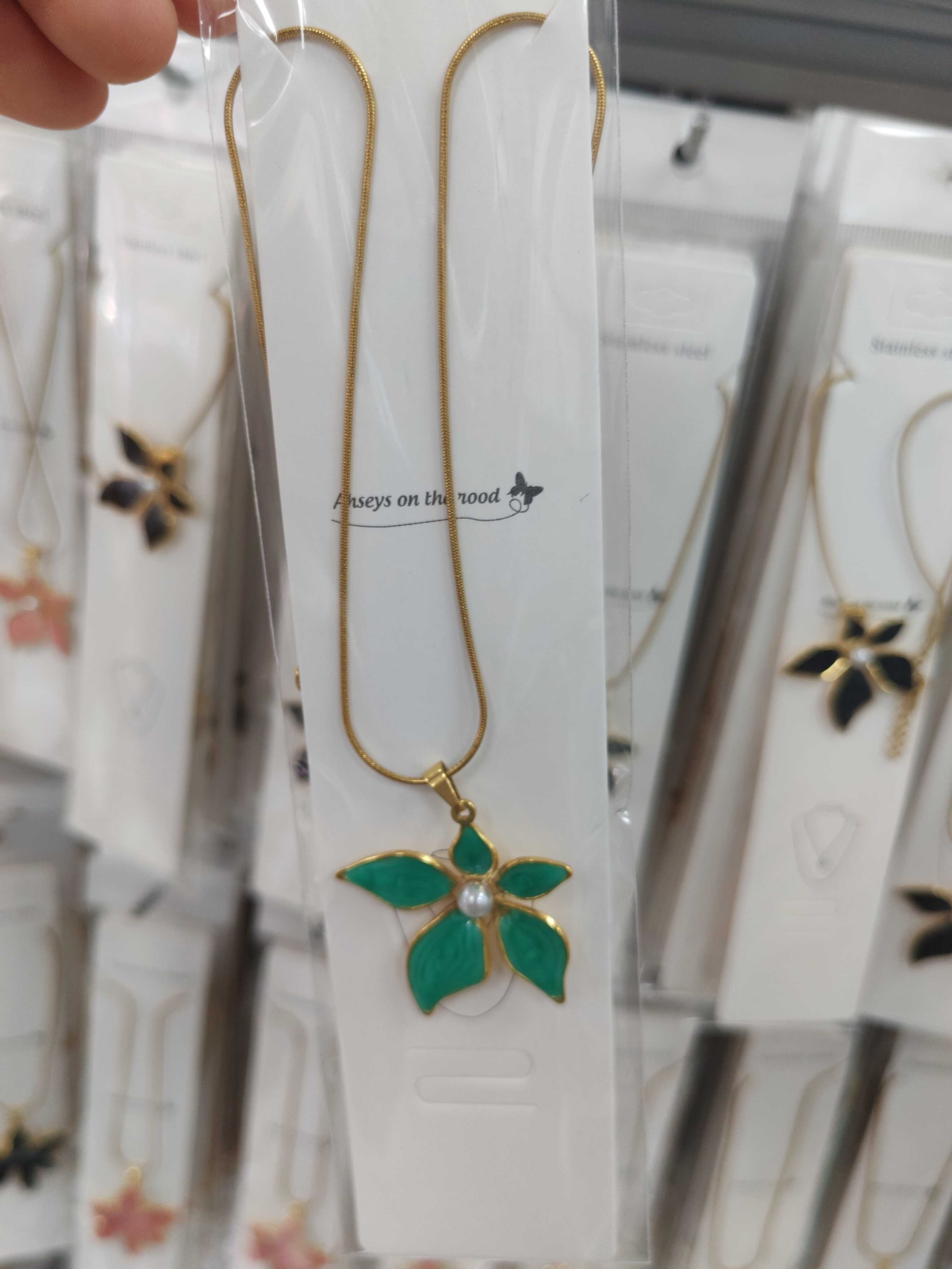 Stainless steel oil dripping necklace