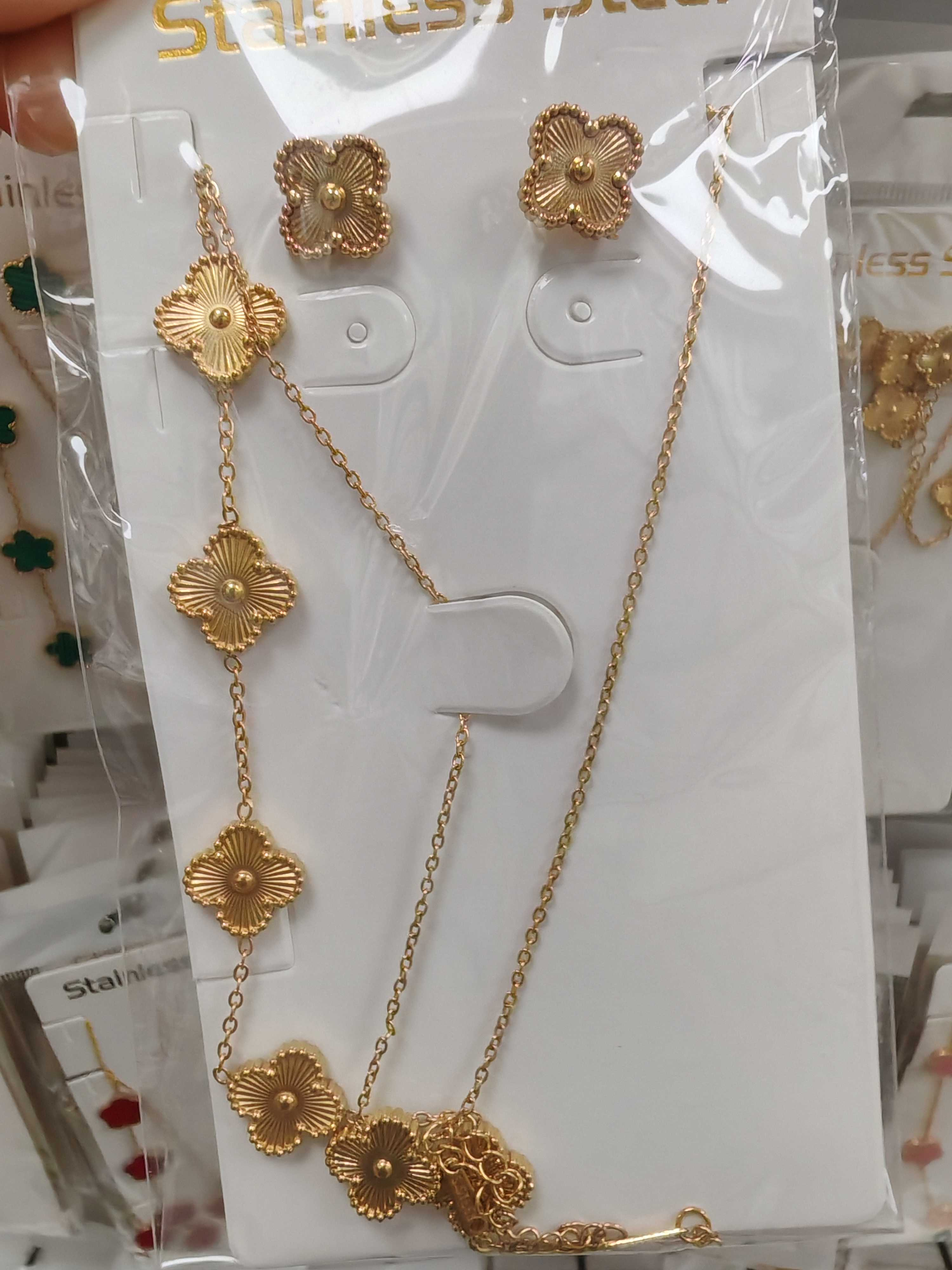 3-piece set:necklace+bracelet+earrings