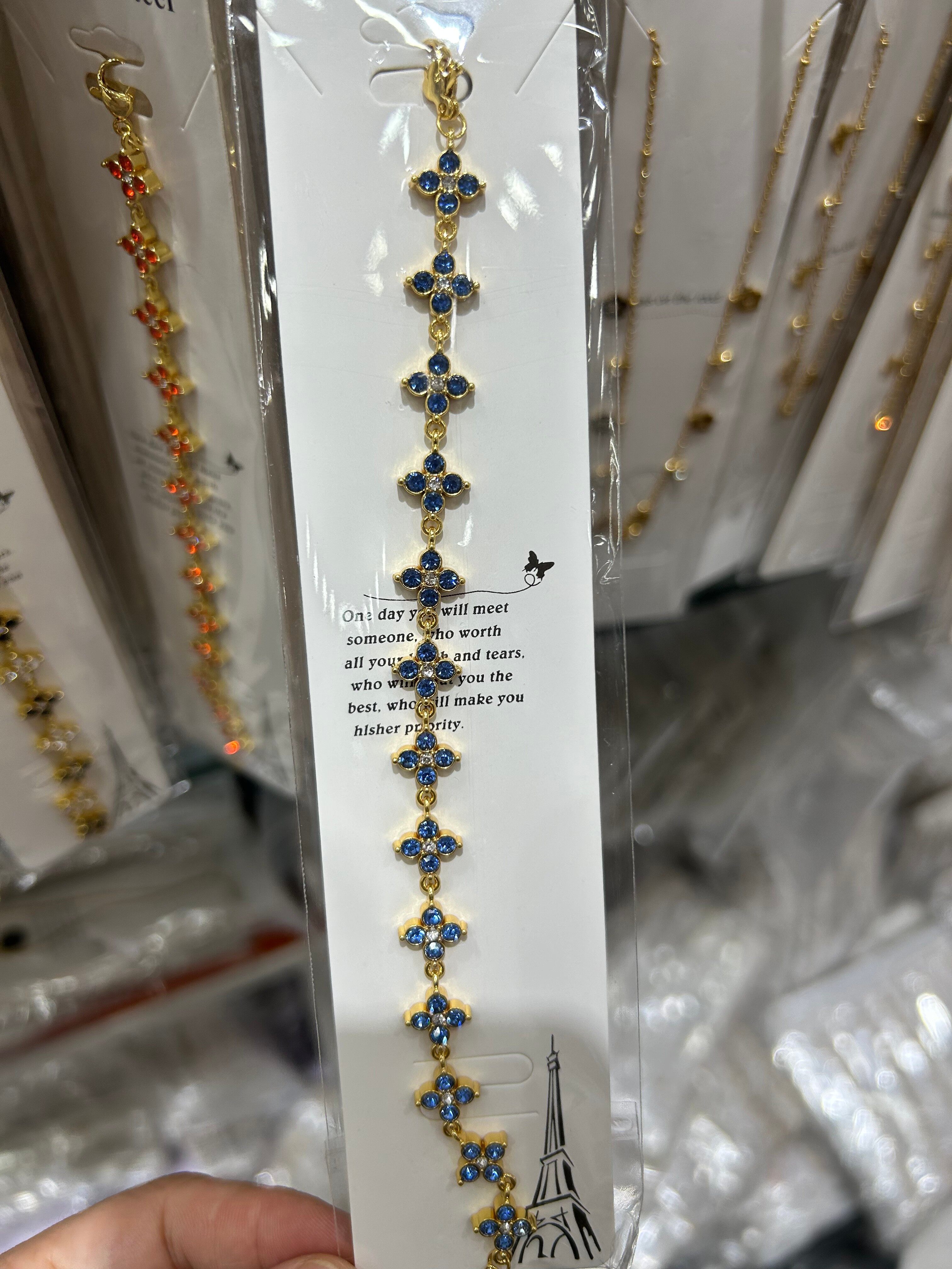 Stainless steel zircon bracelet
