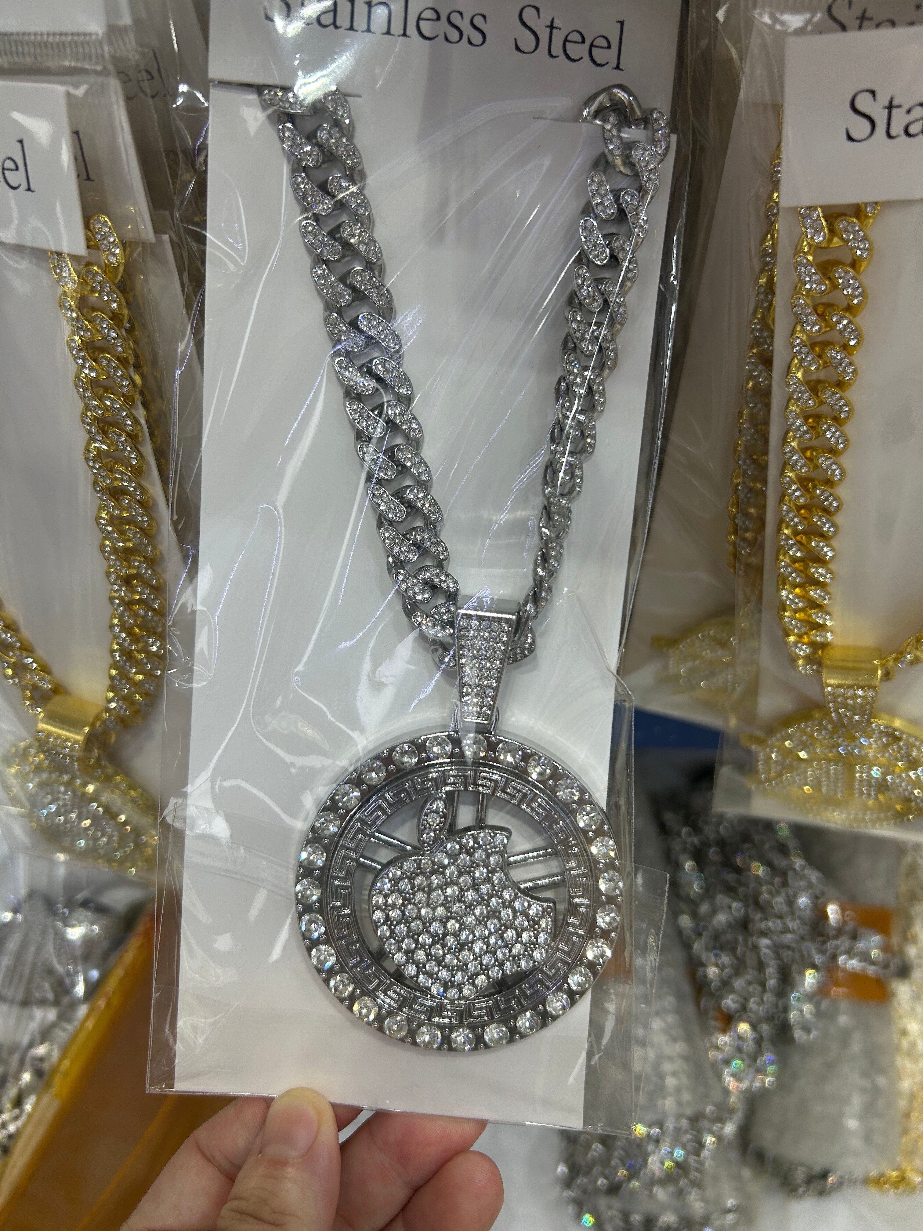 Men's alloy hip-hop necklace