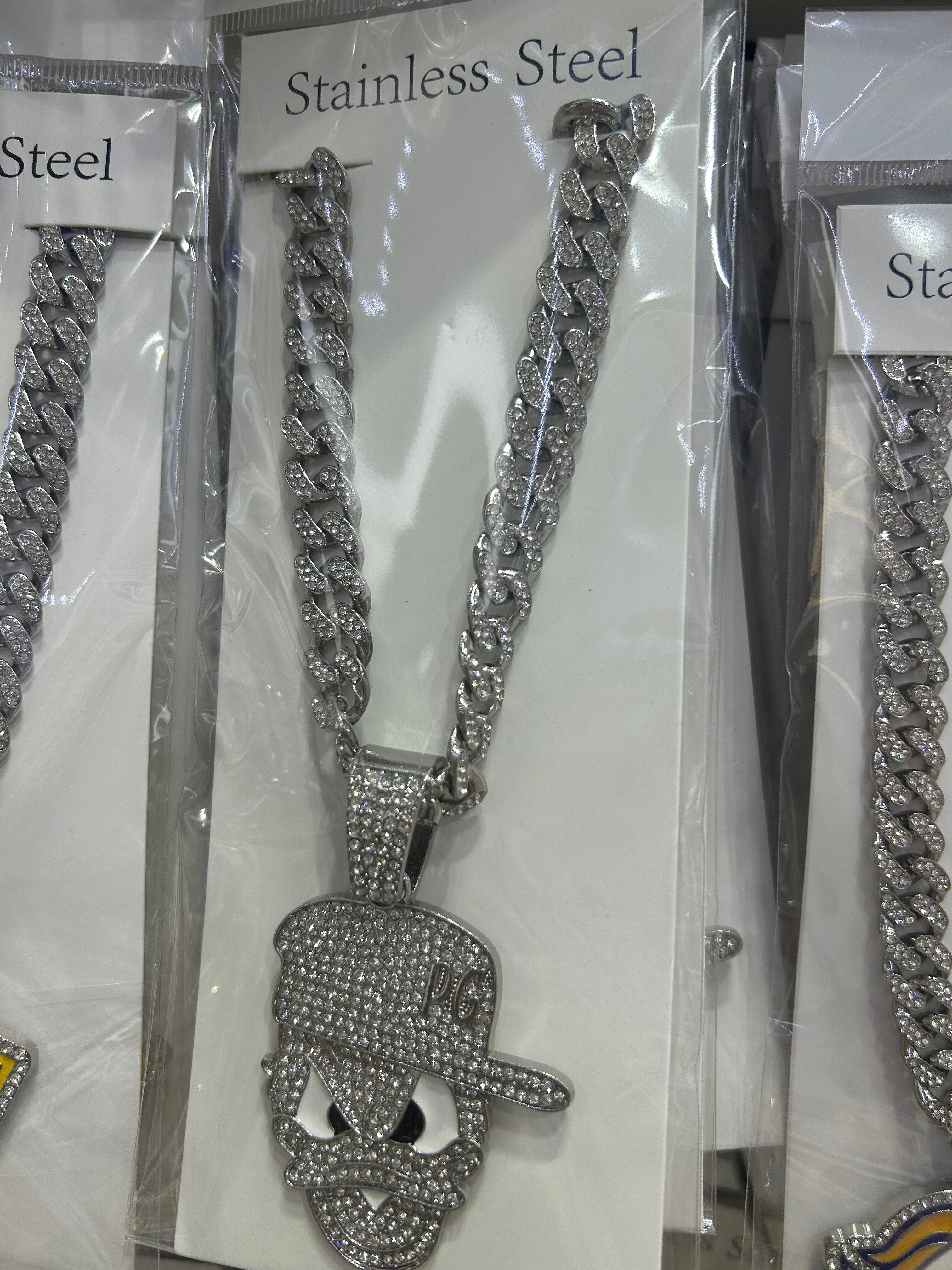 Men's alloy hip-hop necklace
