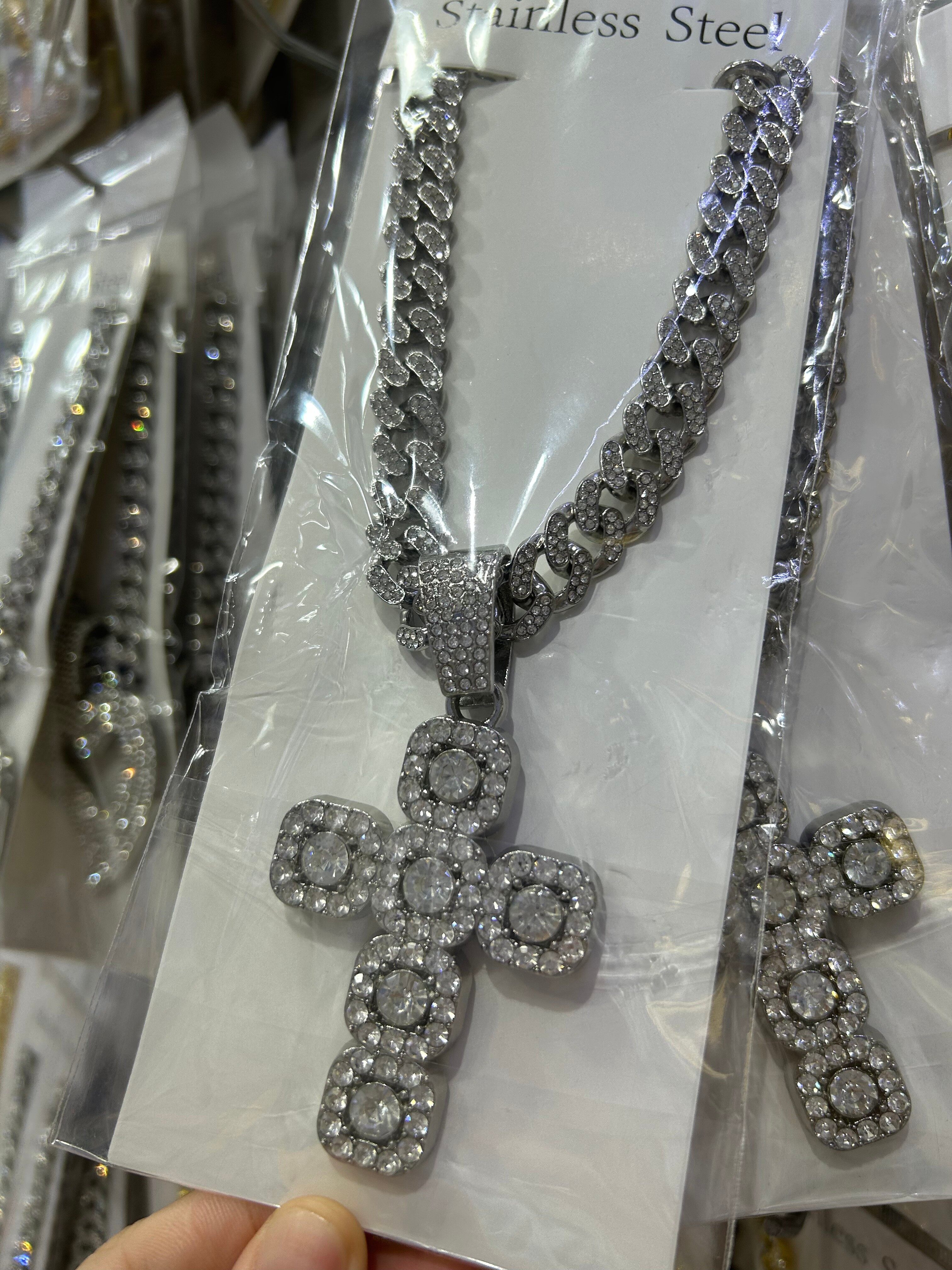 Men's alloy hip-hop necklace