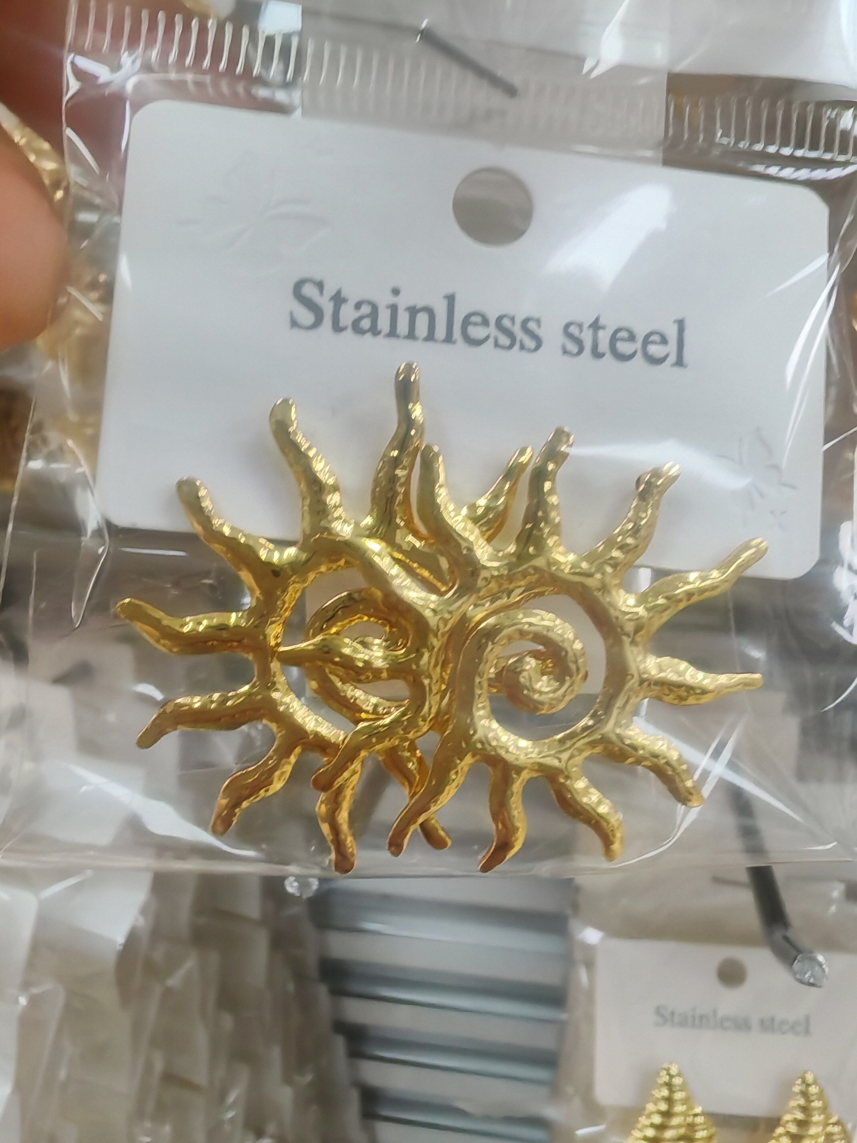 Fashionable Elegant Stainless Steel Metal Earrings A-36016