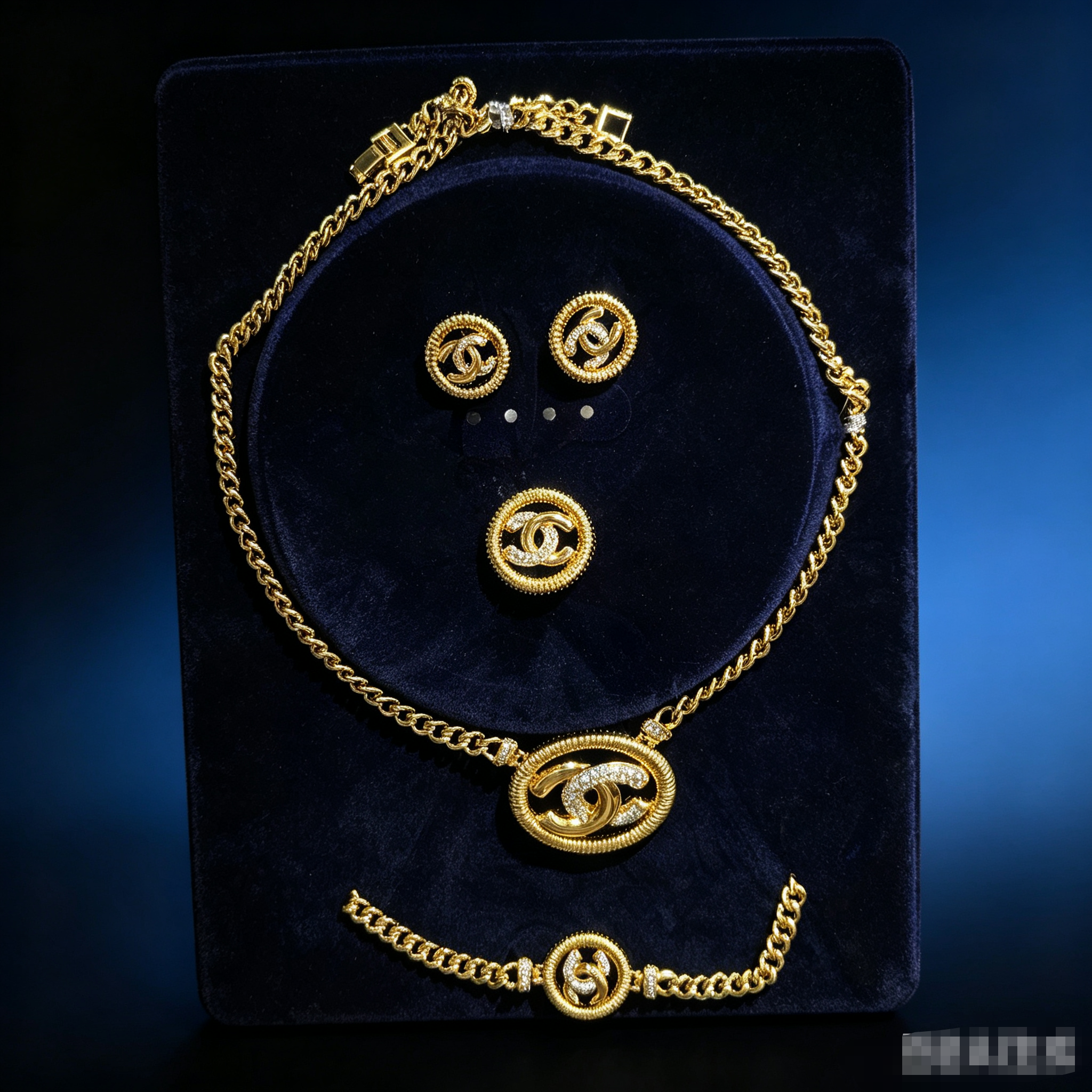 Copper high-quality jewelry set