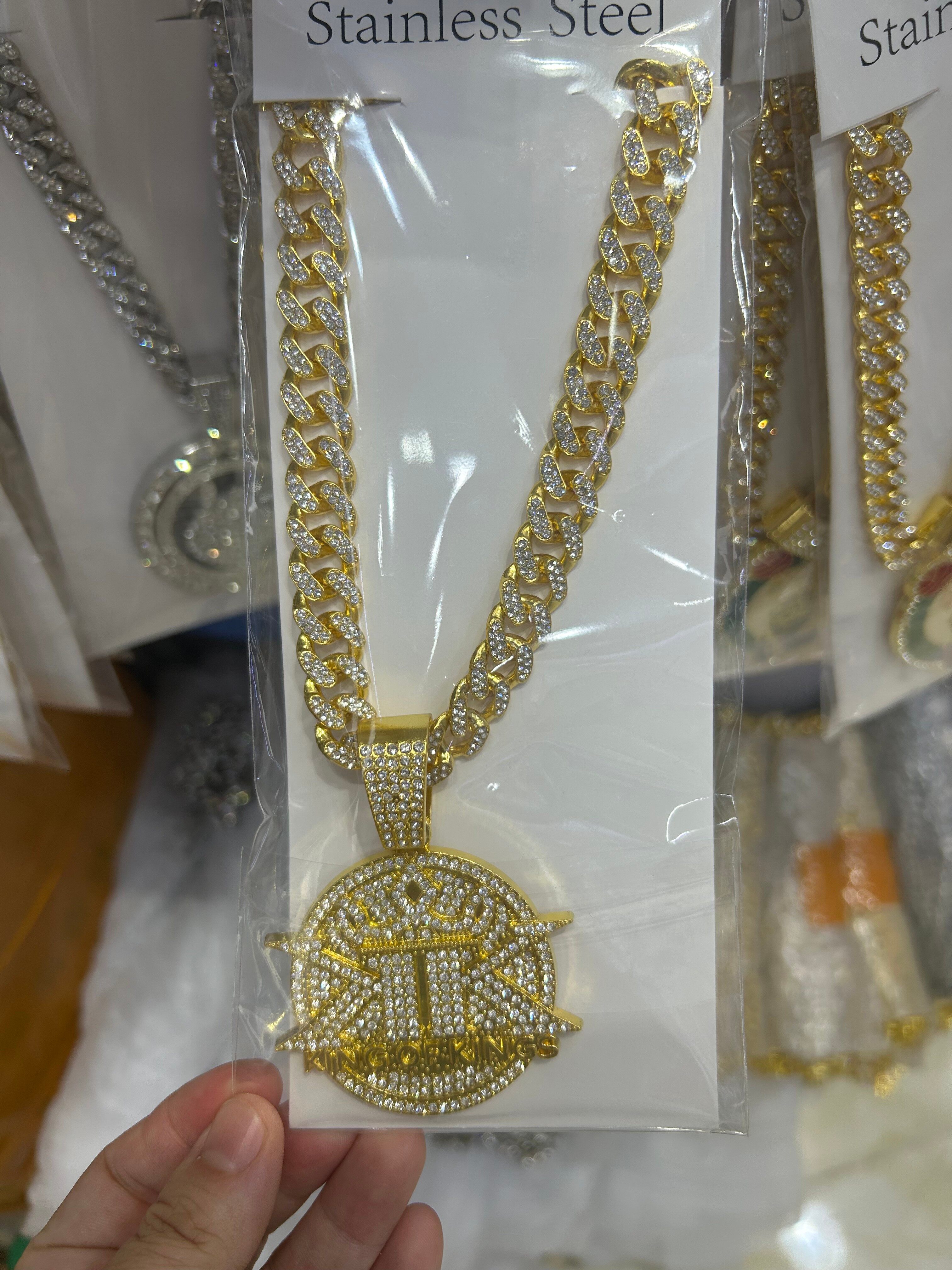 Men's alloy hip-hop necklace
