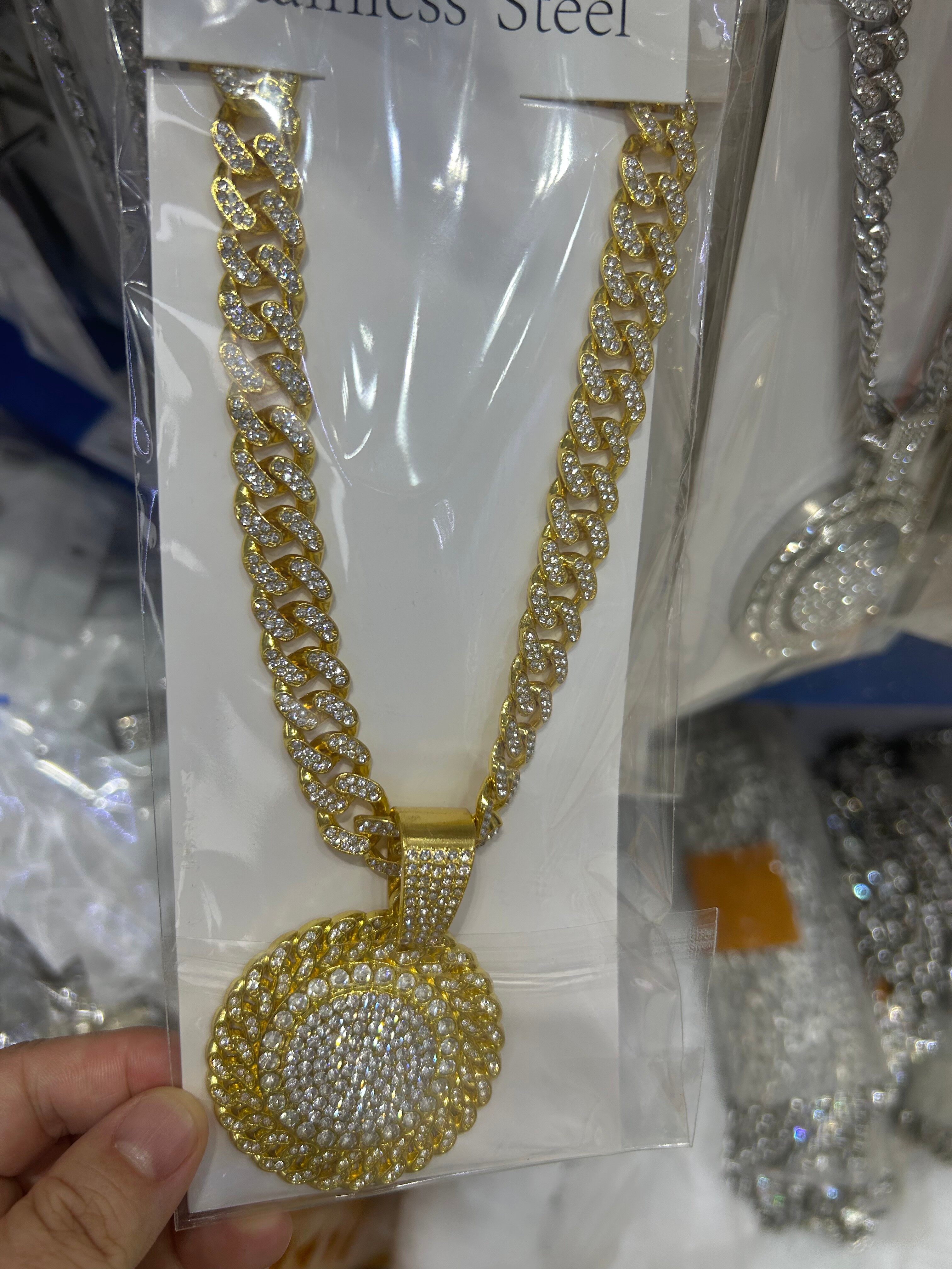 Men's alloy hip-hop necklace