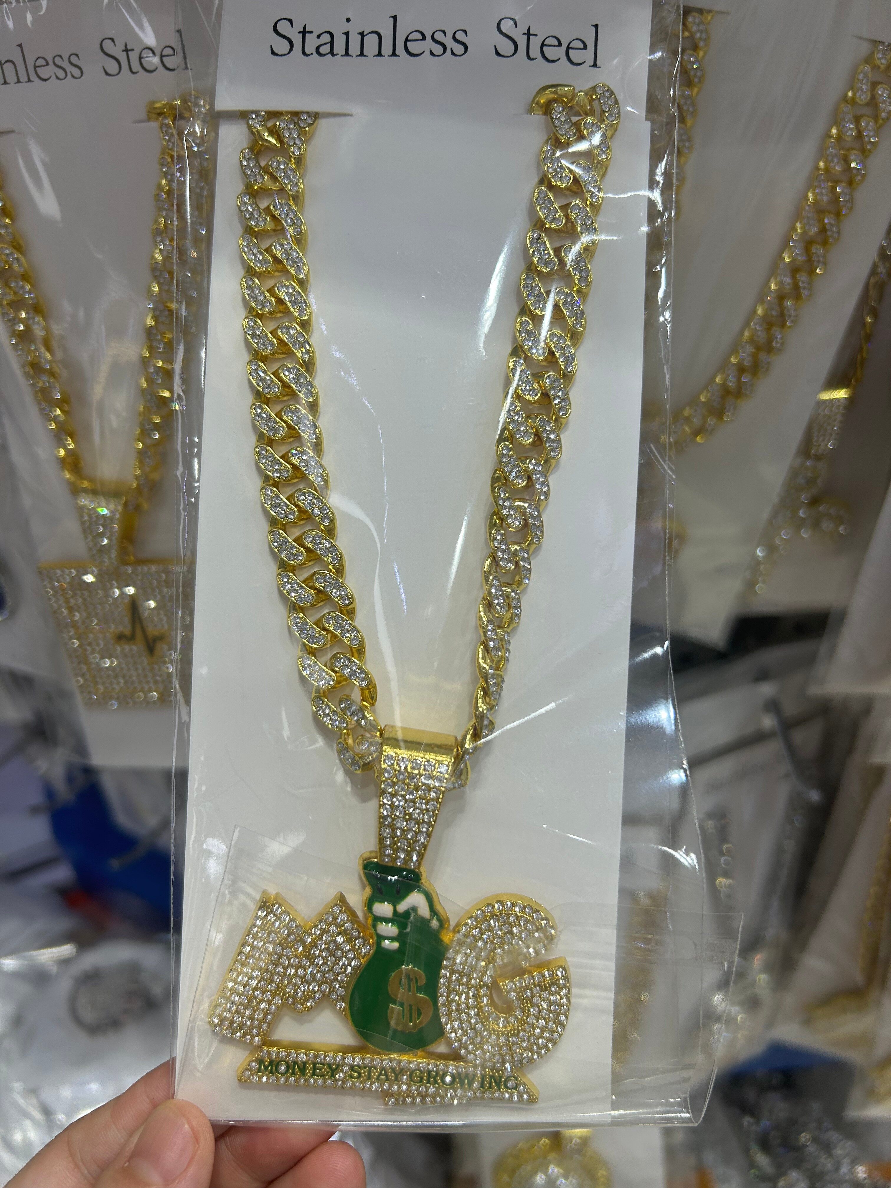 Men's alloy hip-hop necklace