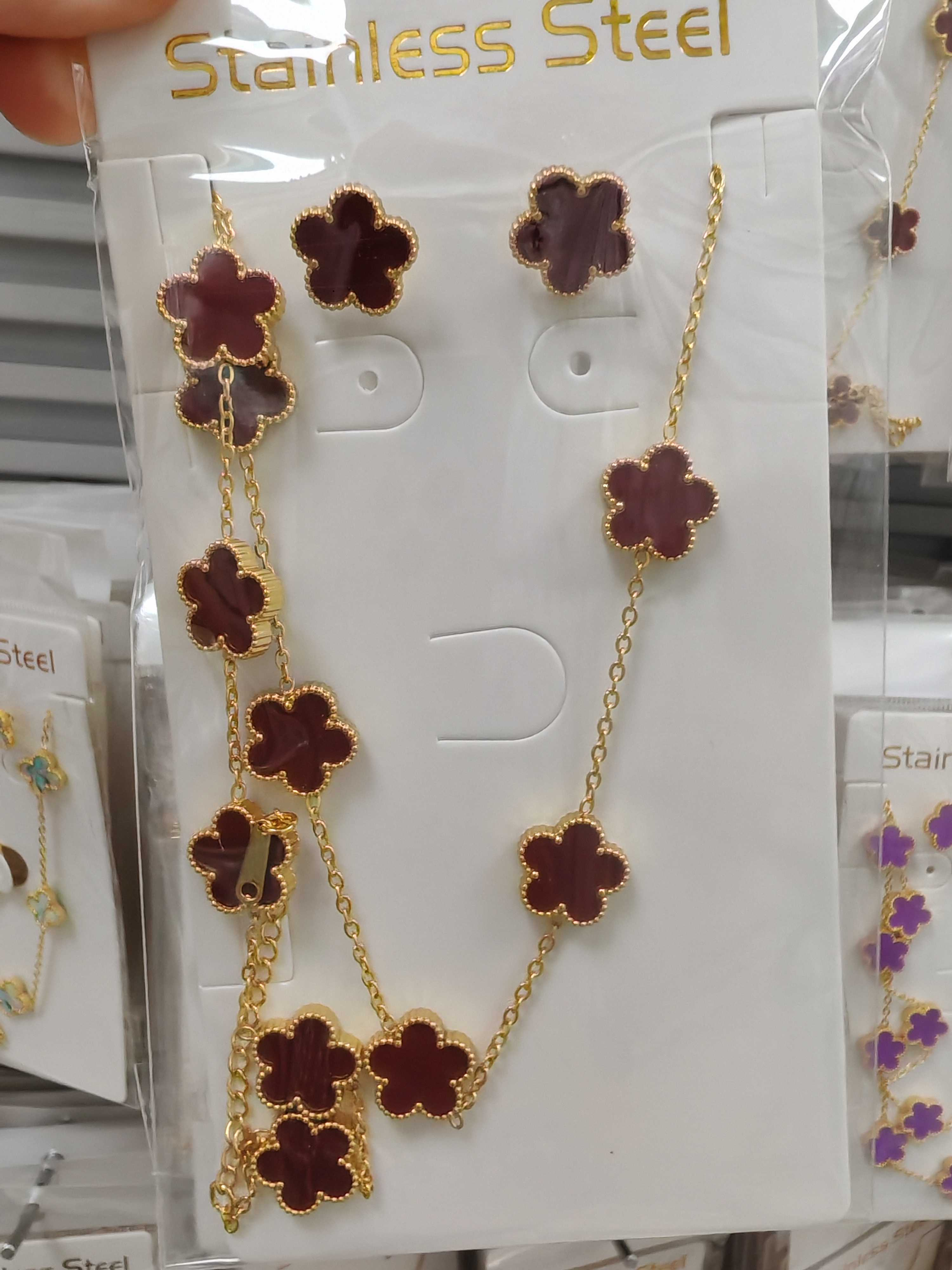 3-piece set:necklace+bracelet+earrings