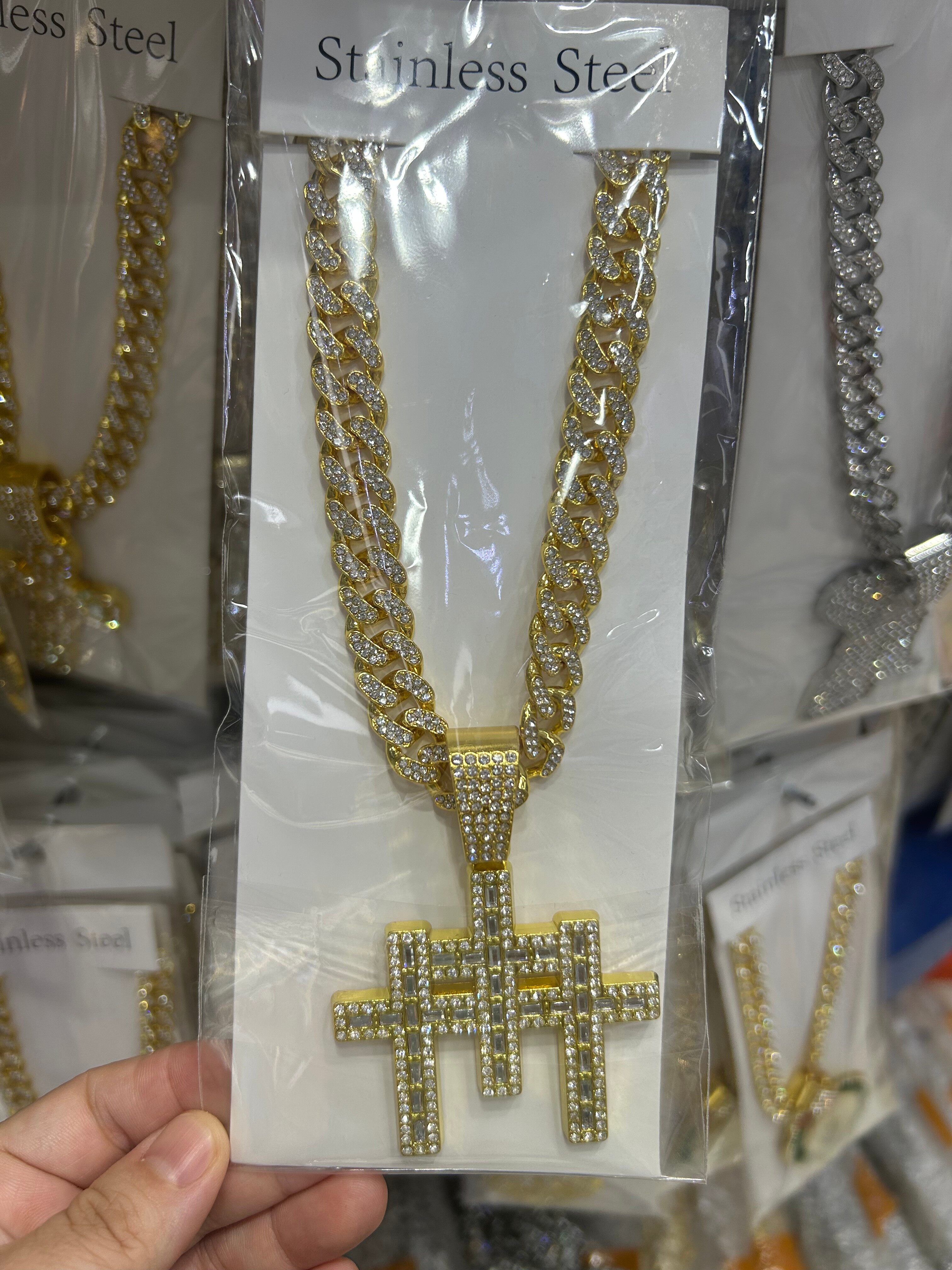 Men's alloy hip-hop necklace