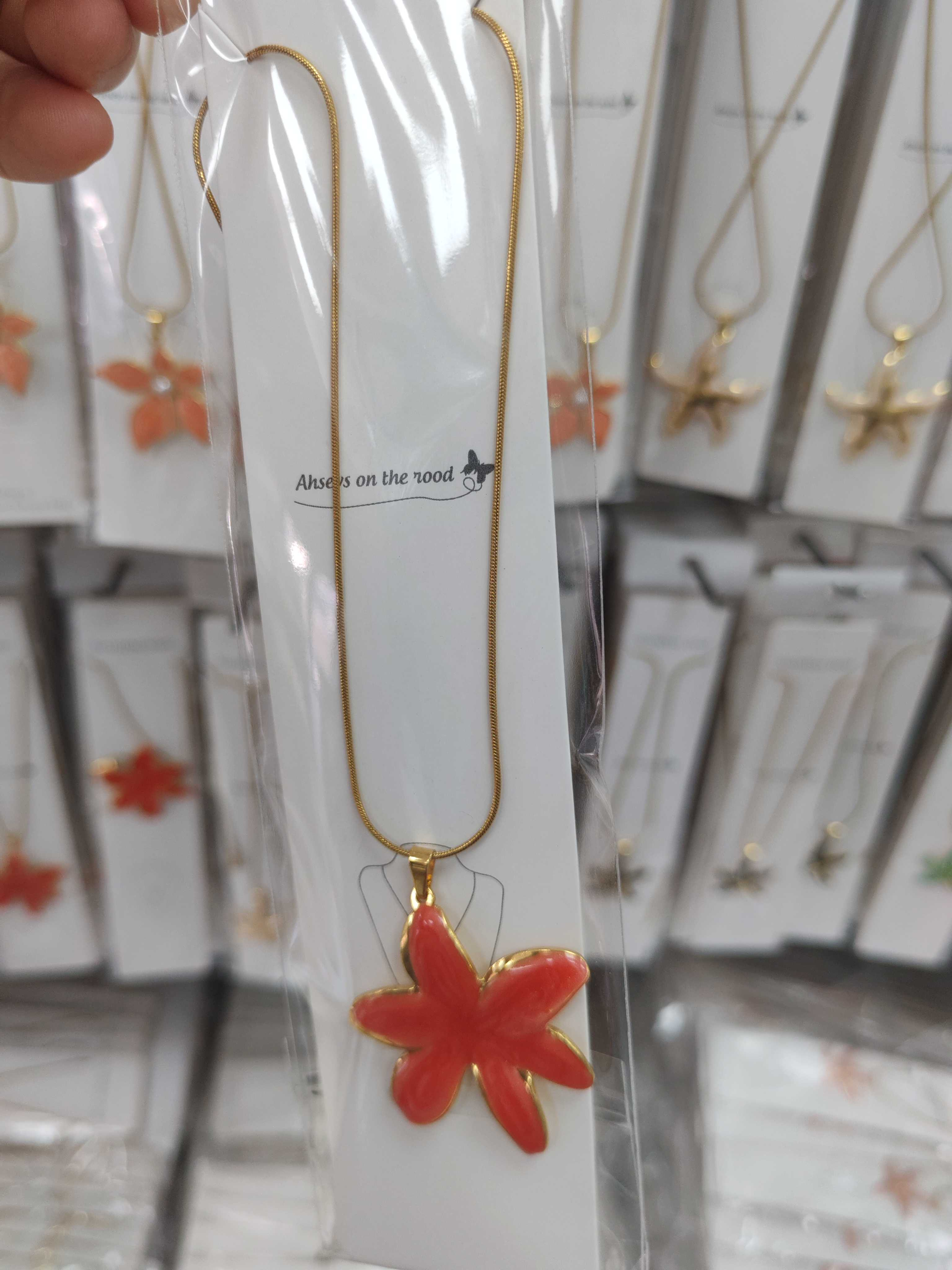 Stainless steel oil dripping necklace