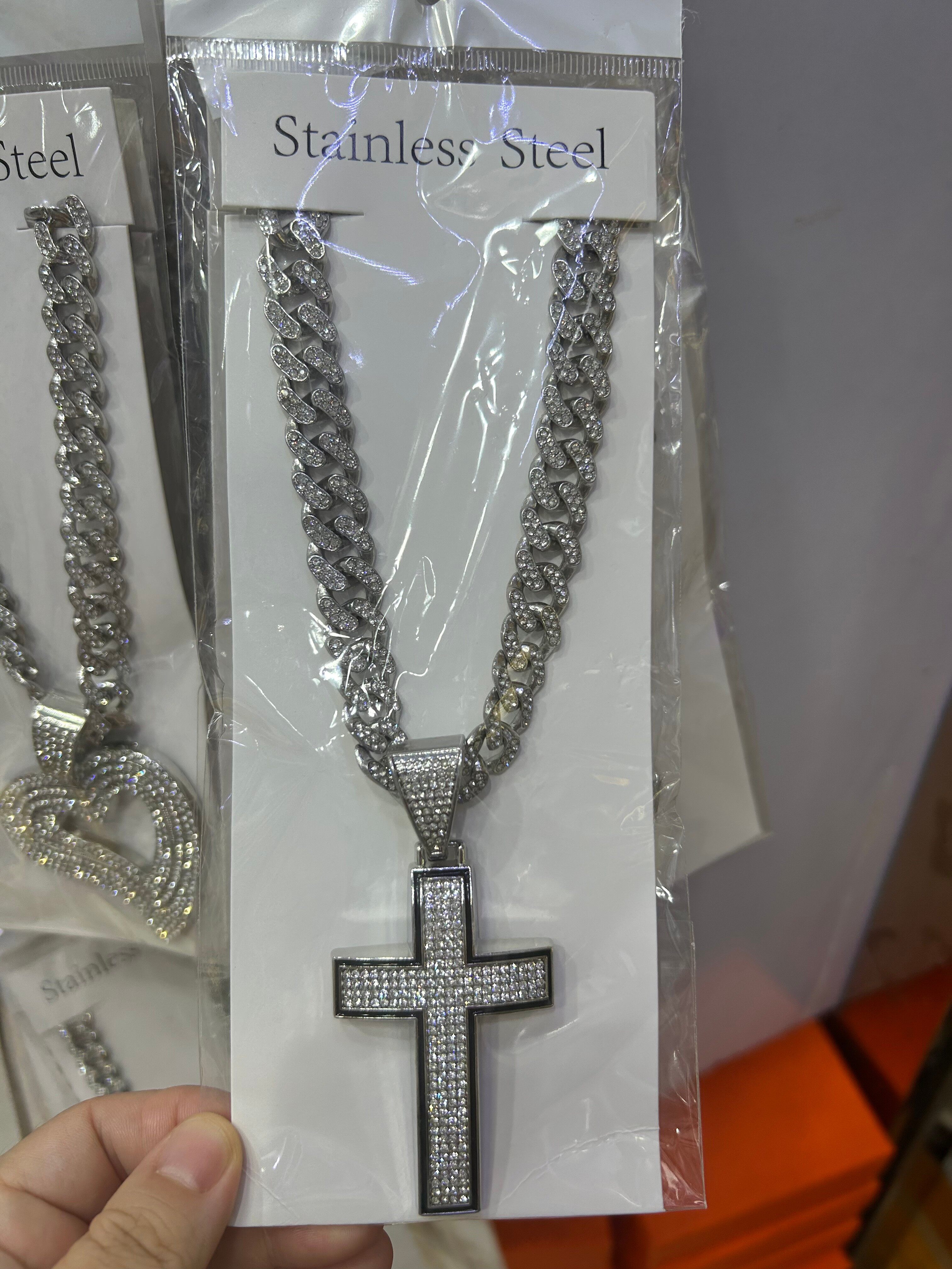 Men's alloy hip-hop necklace