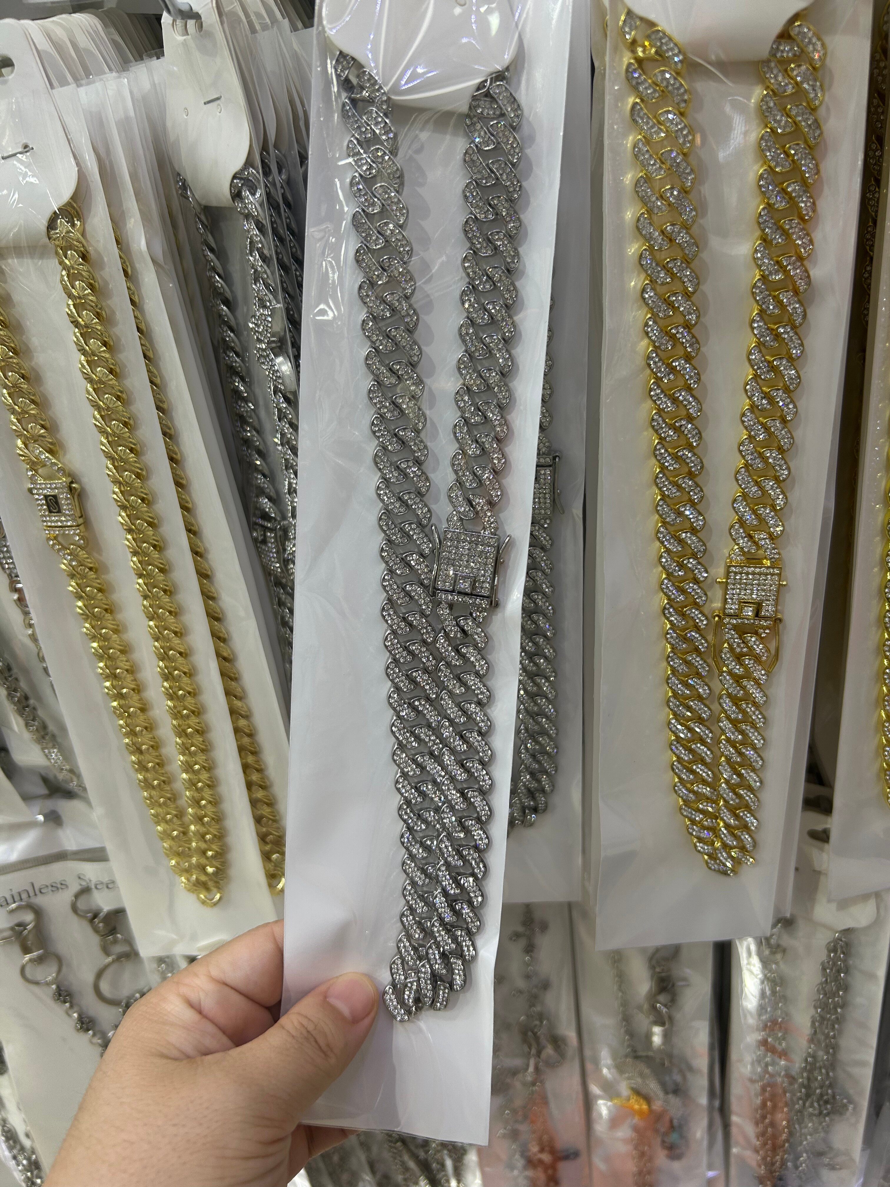 Men's alloy hip-hop necklace