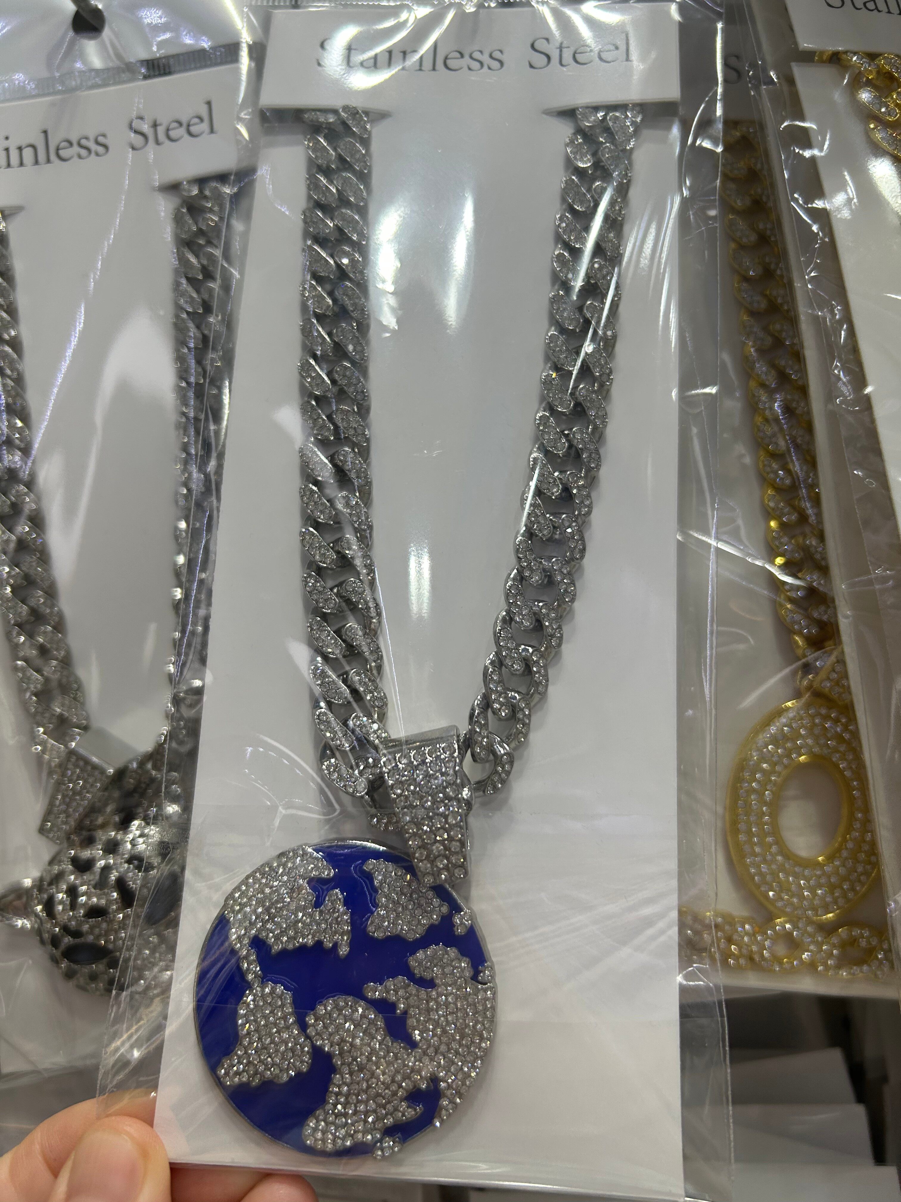 Men's alloy hip-hop necklace