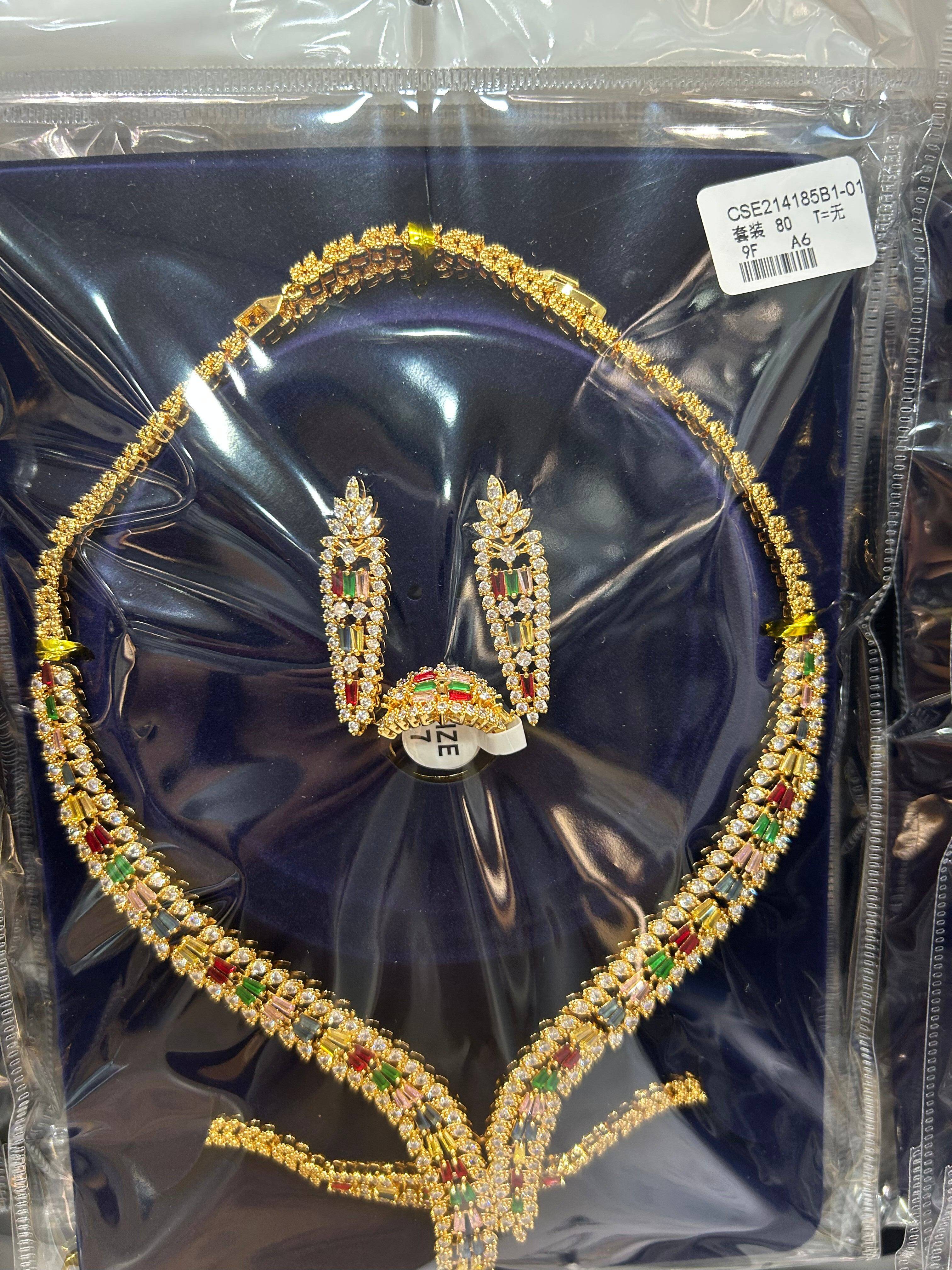 Copper high-quality jewelry set