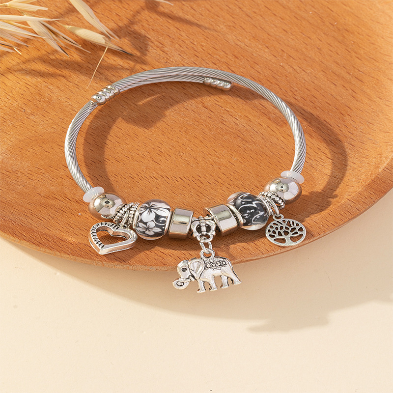 Pandora Bracelet, Beaded Bangles sku-18-15