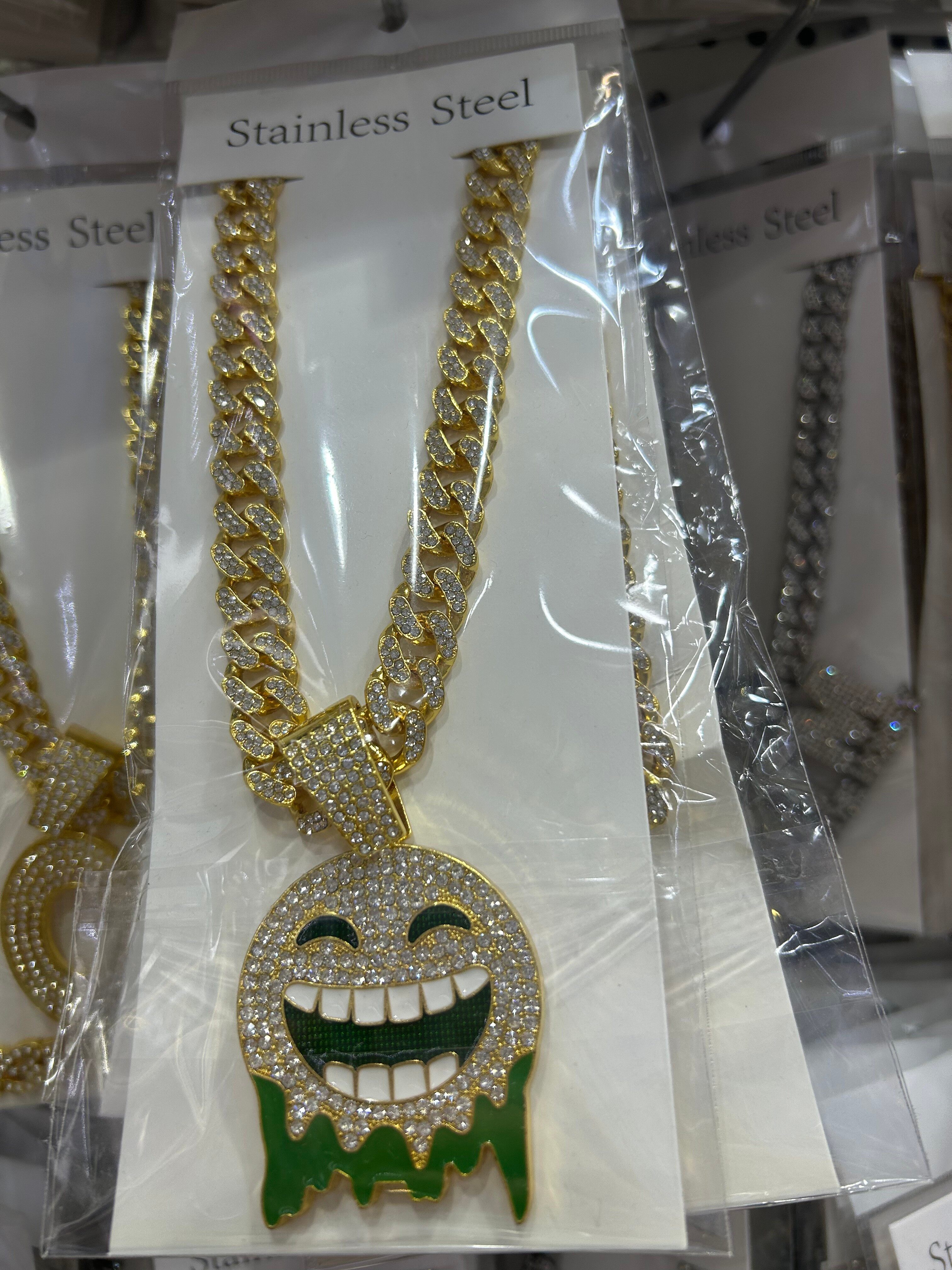 Men's alloy hip-hop necklace
